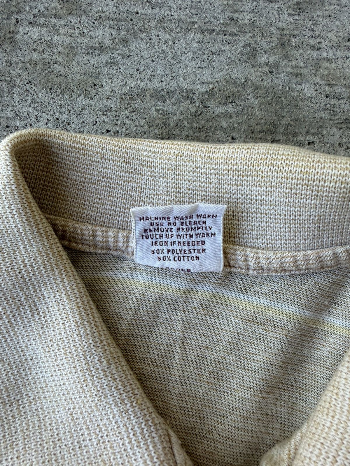Vintage 80s Made in USA Polo Shirt Striped Button Up Short Sleeve Size US M / EU 48-50 / 2 - 4 Thumbnail