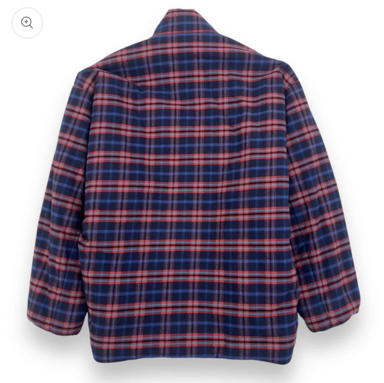 Balenciaga Oversized Cocoon Padded Flannel Jacket Size US M / EU 48-50 / 2 - 3 Thumbnail