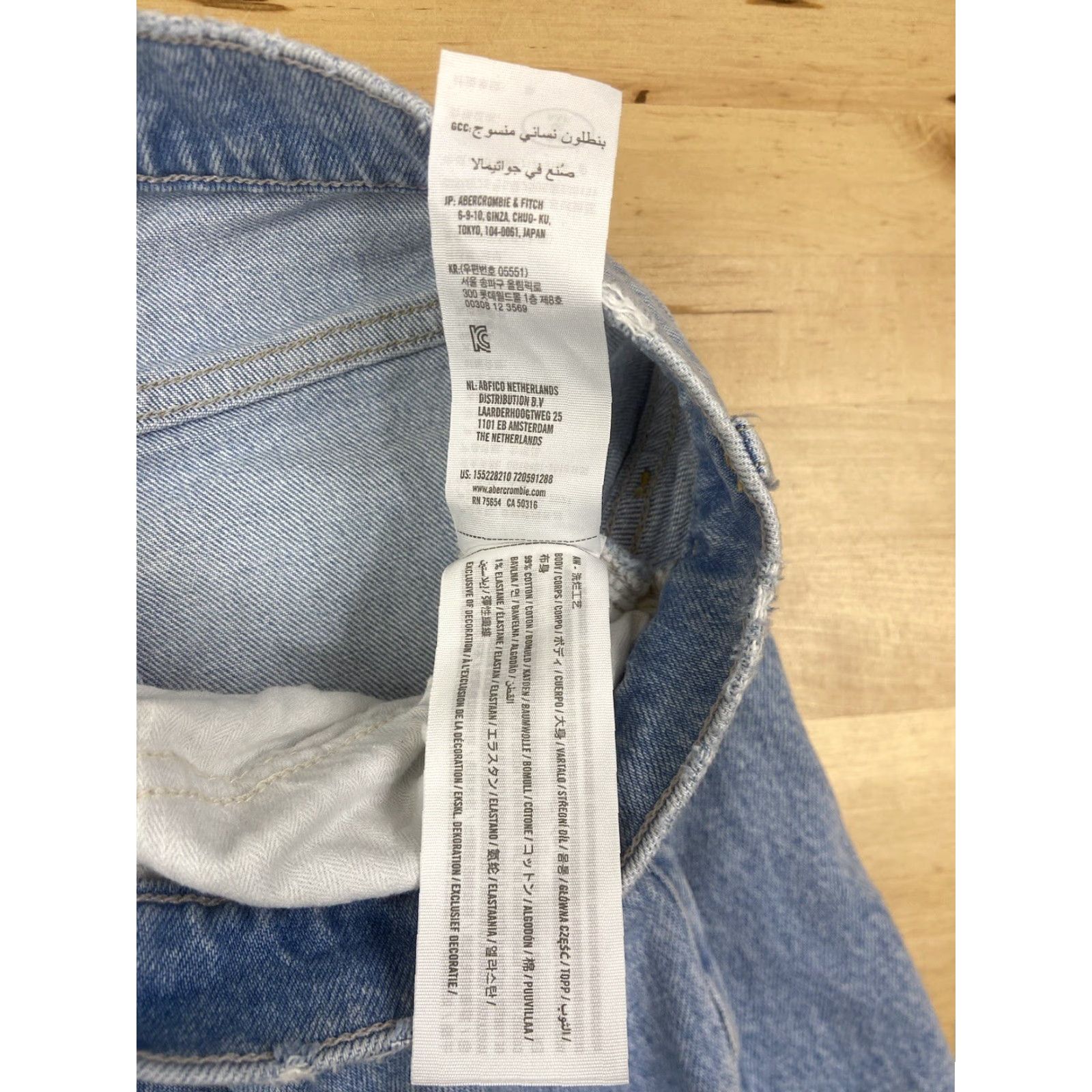 Abercrombie & Fitch Abercrombie & Fitch The 90s Jeans 35/20R Light Blue Denim High Rise Straight 90s Womens Size 24" / US 00 / IT 34 - 5 Thumbnail