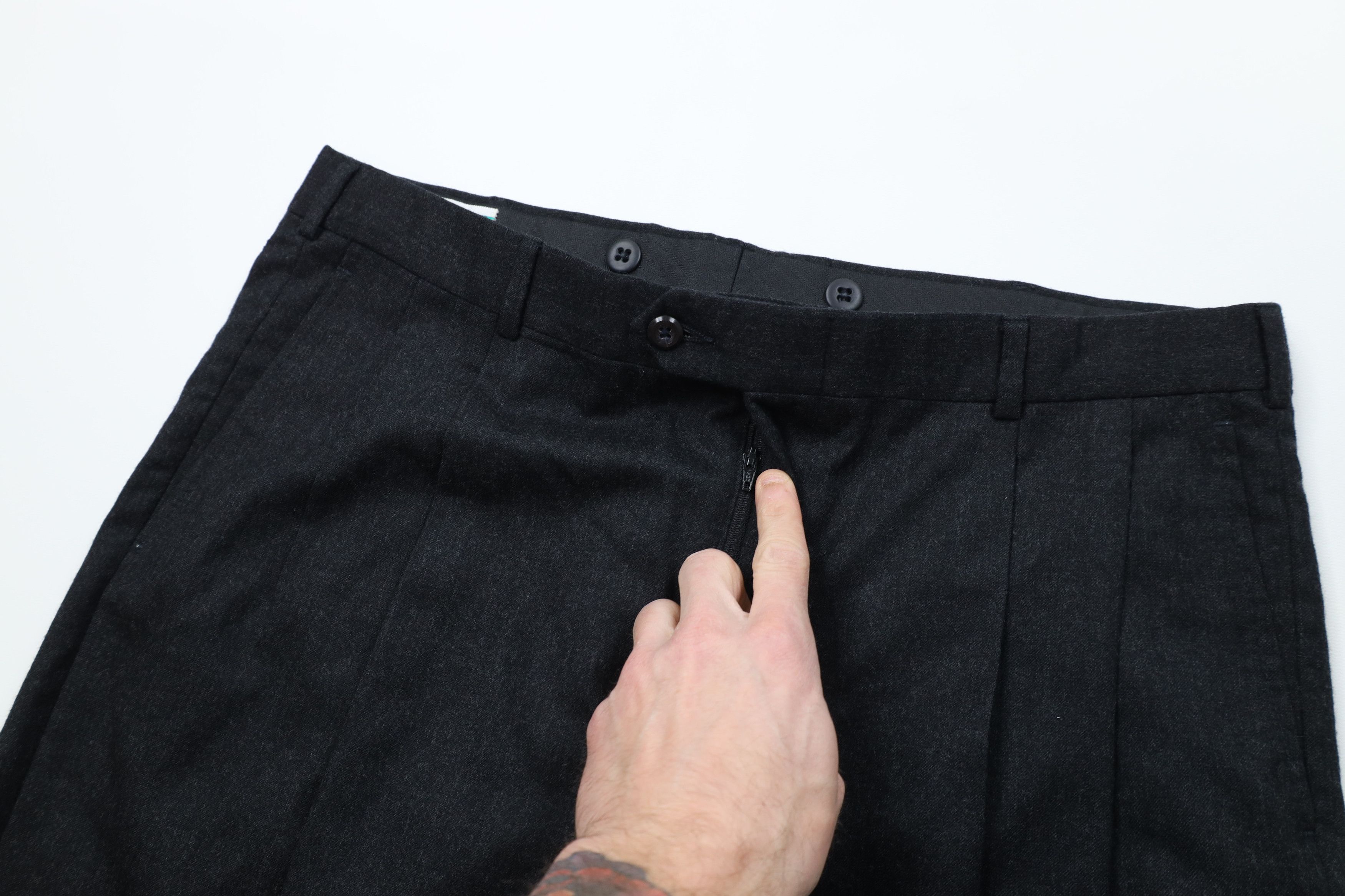 Vintage Vintage 90s Streetwear Wide Leg Chino Pants Gray USA Size US 36 / EU 52 - 7 Thumbnail