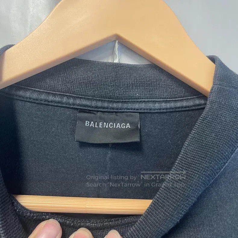 Balenciaga Balenciaga Back Big Letter Logo Short Sleeve Size US S / EU 44-46 / 1 - 4 Thumbnail