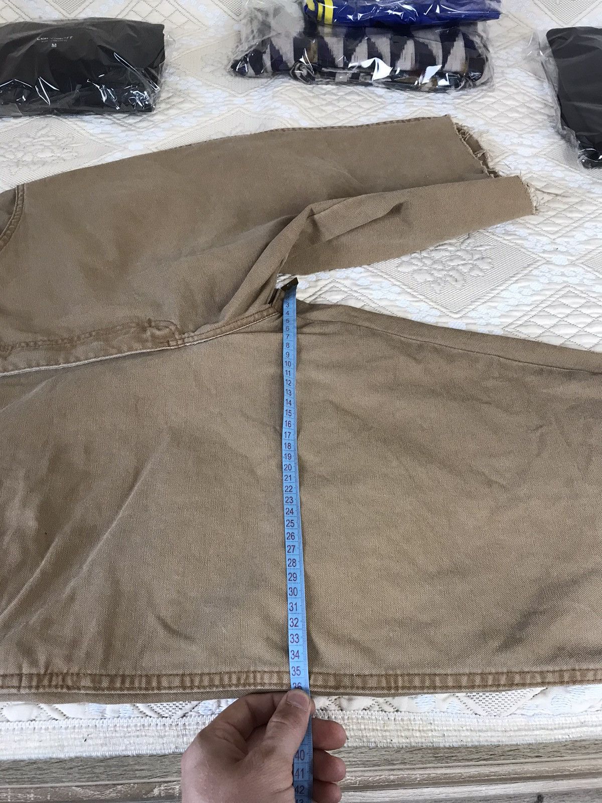 Dickies × Vintage 🔥 Vintage Dickies Work Denim Distressed Baggy Y2K Shorts Size US 36 / EU 52 - 6 Thumbnail