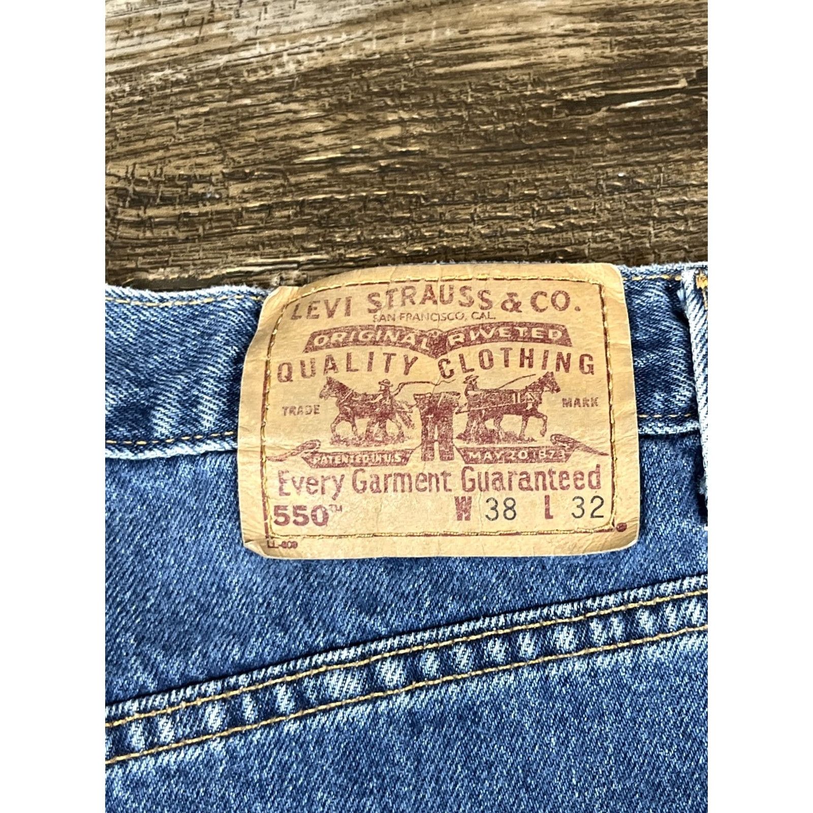 Wrangler VTG Levi’s 550 Jeans Mens 38x31 Blue Denim 5-Pocket Relaxed Fit USA Wide Baggy Y2K Wrangler Brand Size US 38 / EU 54 - 7 Thumbnail
