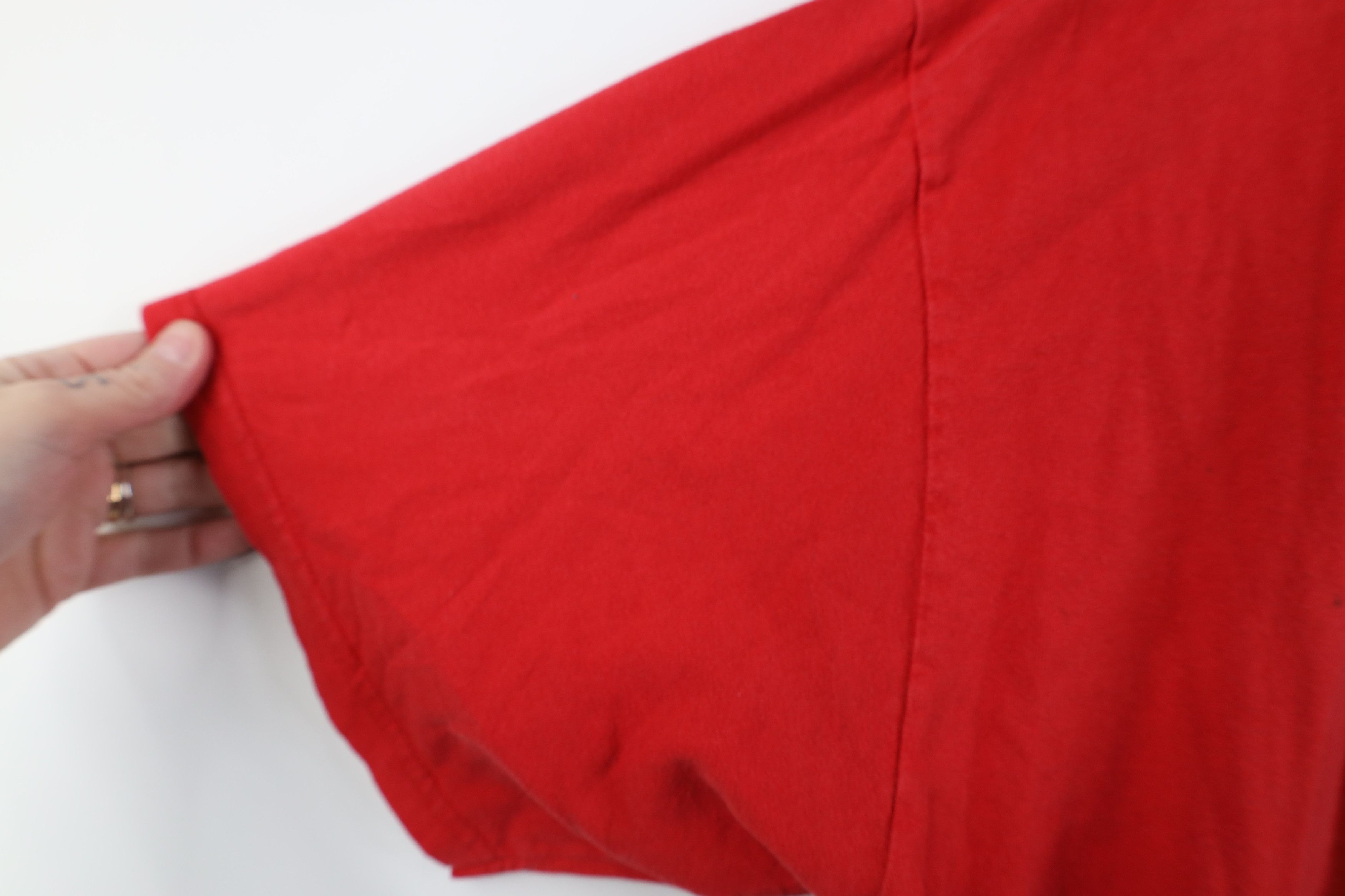 Vintage Vintage 90s Spell Detroit Red Wings Hockey T-Shirt Cotton Size US XL / EU 56 / 4 - 8 Thumbnail
