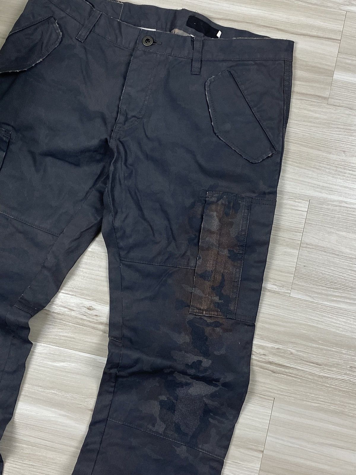 If Six Was Nine × Japanese Brand × L7 Real Hip 2000s L7 real hip cargo pocket pants design camo Size US 32 / EU 48 - 9 Thumbnail