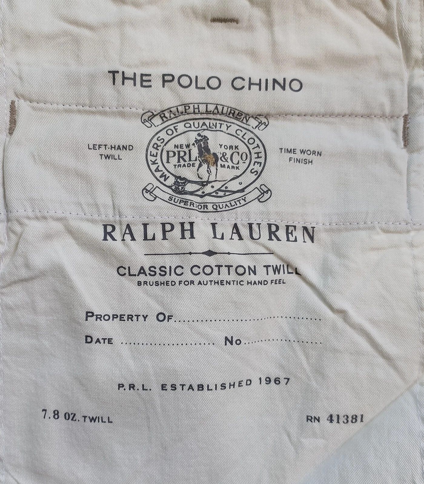 Polo Ralph Lauren Polo Ralph Lauren Classic Fit Chino Pant ATP 0122 Size US 42 / EU 58 - 7 Thumbnail