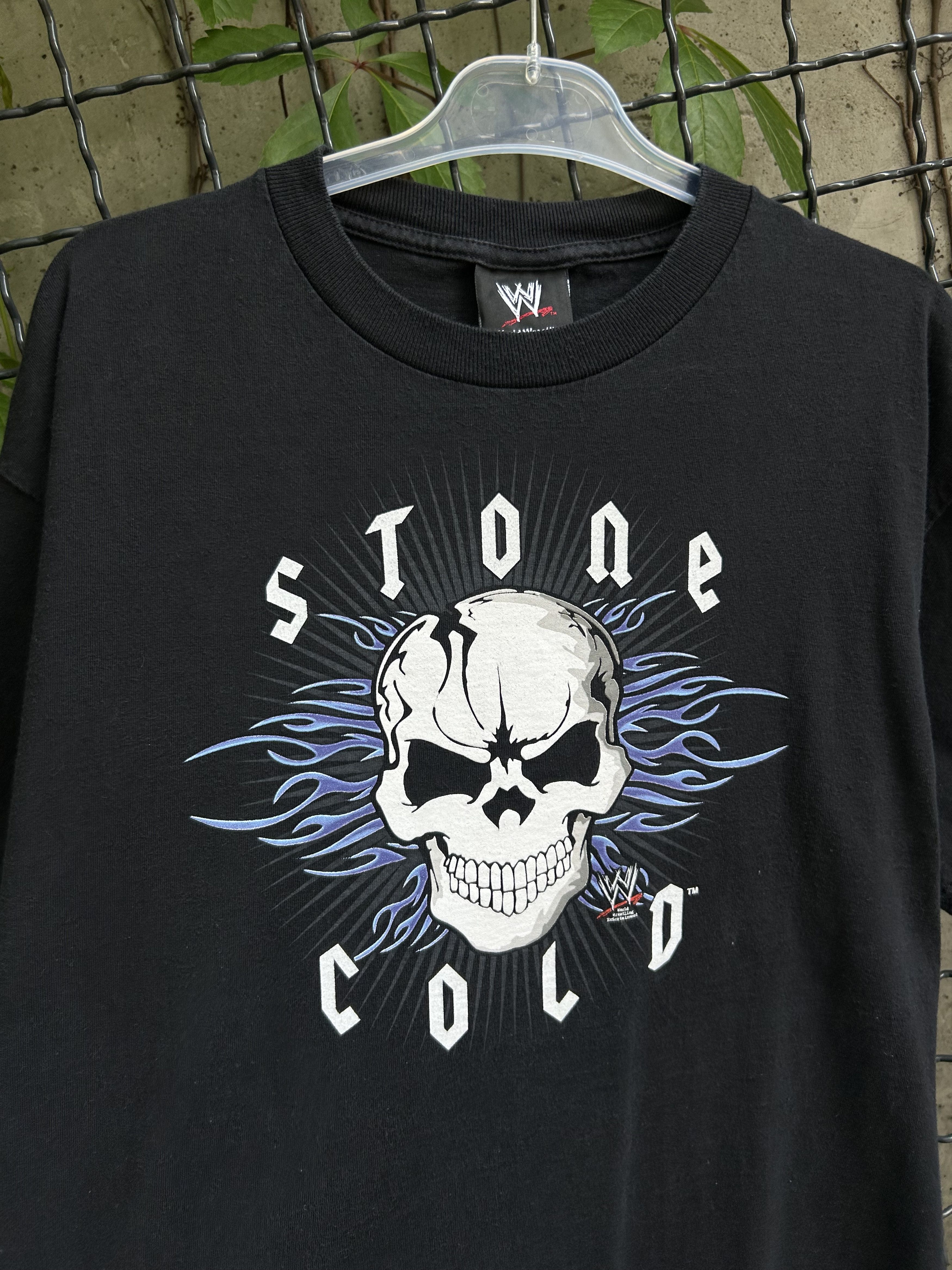 WWE Vintage 2002 Stone Cold WWE Wrestling T-shirt Size US L / EU 52-54 / 3 - 3 Thumbnail