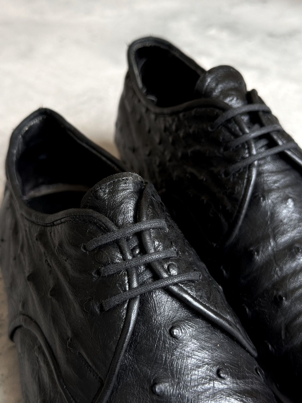 Other 1960-1970s AUSTRIAN HANDMADE OSTRICH LEATHER DERBY Size US 9 / EU 42 - 9 Thumbnail