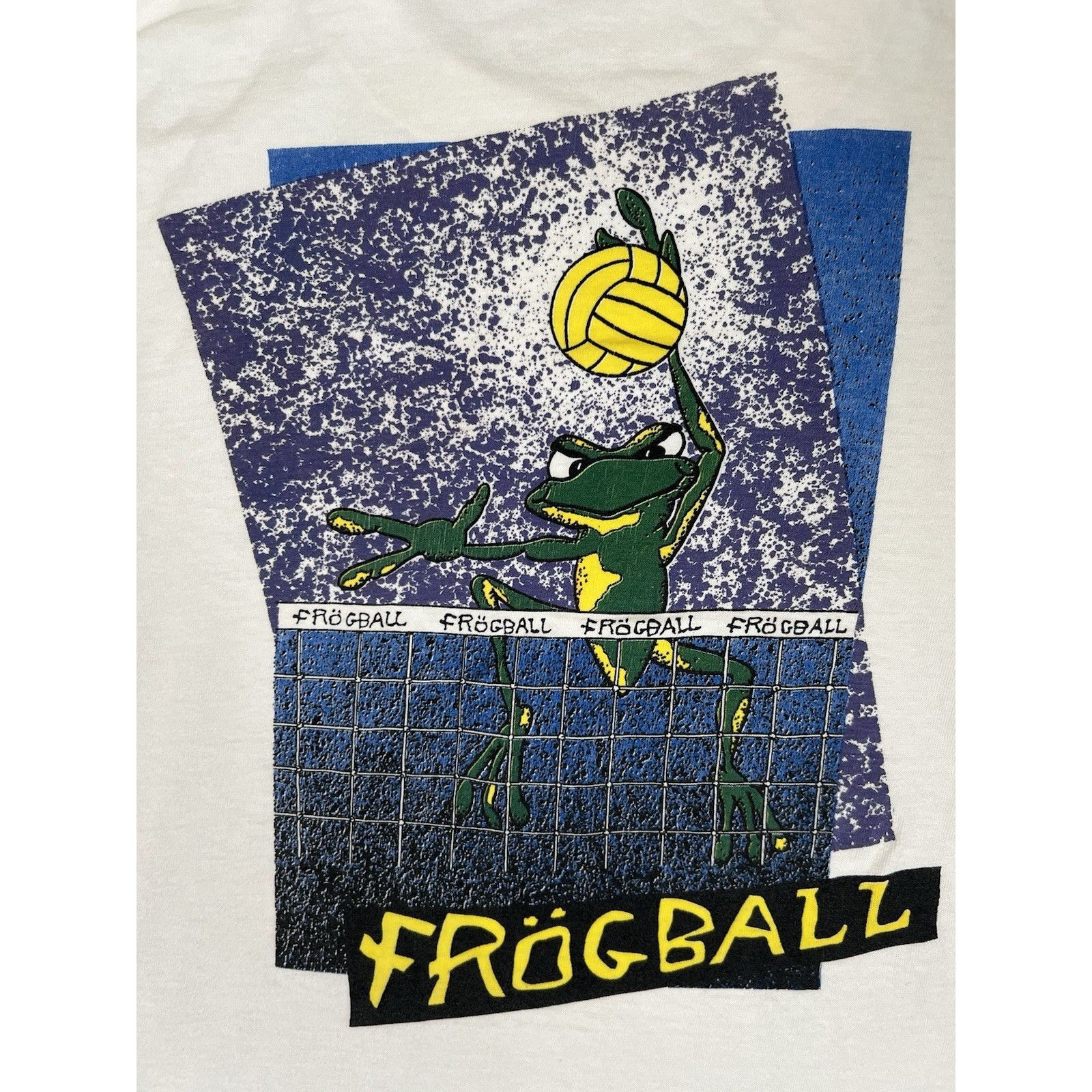 Vintage Vintage Frog Ball Volleyball Promo T-Shirt Size Medium Singl Size US M / EU 48-50 / 2 - 8 Thumbnail