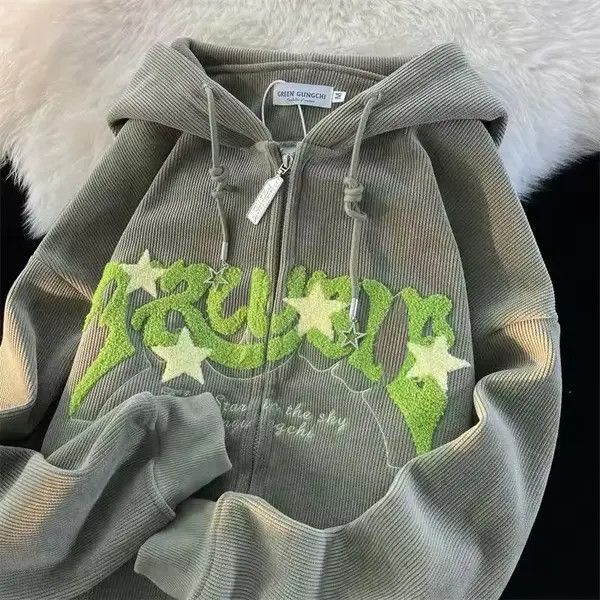 Japanese Brand Ruumika x Saori Letter Embroidery Hoodies Size US XL / EU 56 / 4 - 8 Thumbnail