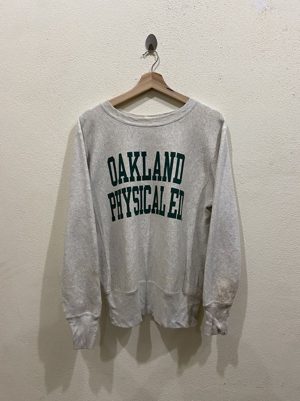 Champion × Vintage Vintage Champion Spell Out Reverse Weave Sweatshirt Size US M / EU 48-50 / 2 - 2 Thumbnail