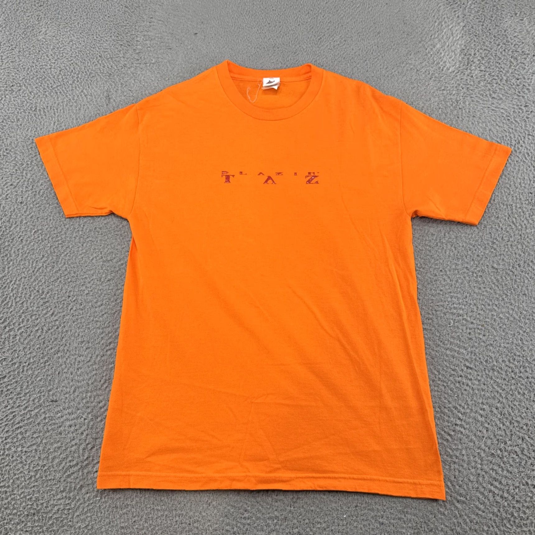 Vintage VINTAGE Looney Tunes Shirt Mens Size L Orange 90s Blazin Taz Flames Biker Dragon Graphic Tee Size US L / EU 52-54 / 3 - 3 Thumbnail