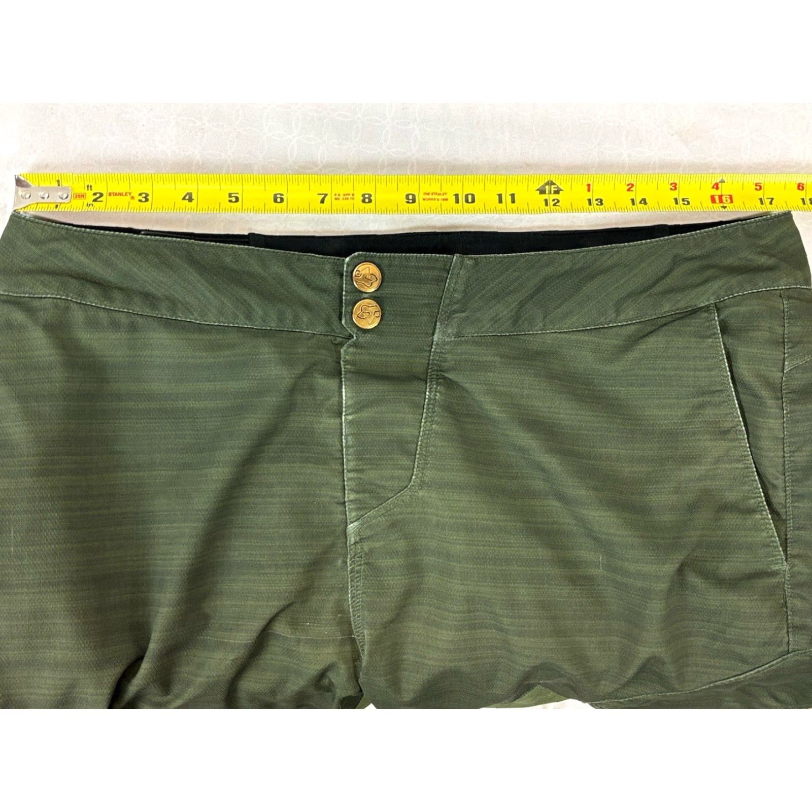 Fox Racing Fox Ranger Bike Cargo Shorts Green Polyester Spandex Sz 35 Stretch Read Size US 35 - 6 Thumbnail
