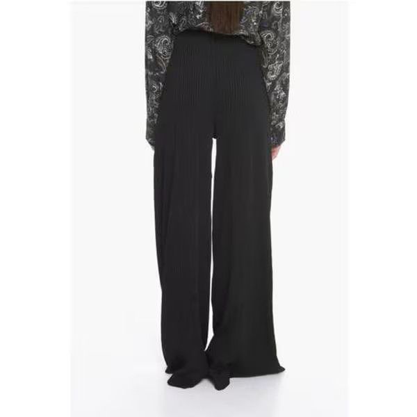 Balenciaga o1mt1gz1224 Palazzo Pants in Black Size 28" / US 6 / IT 42 - 2 Thumbnail