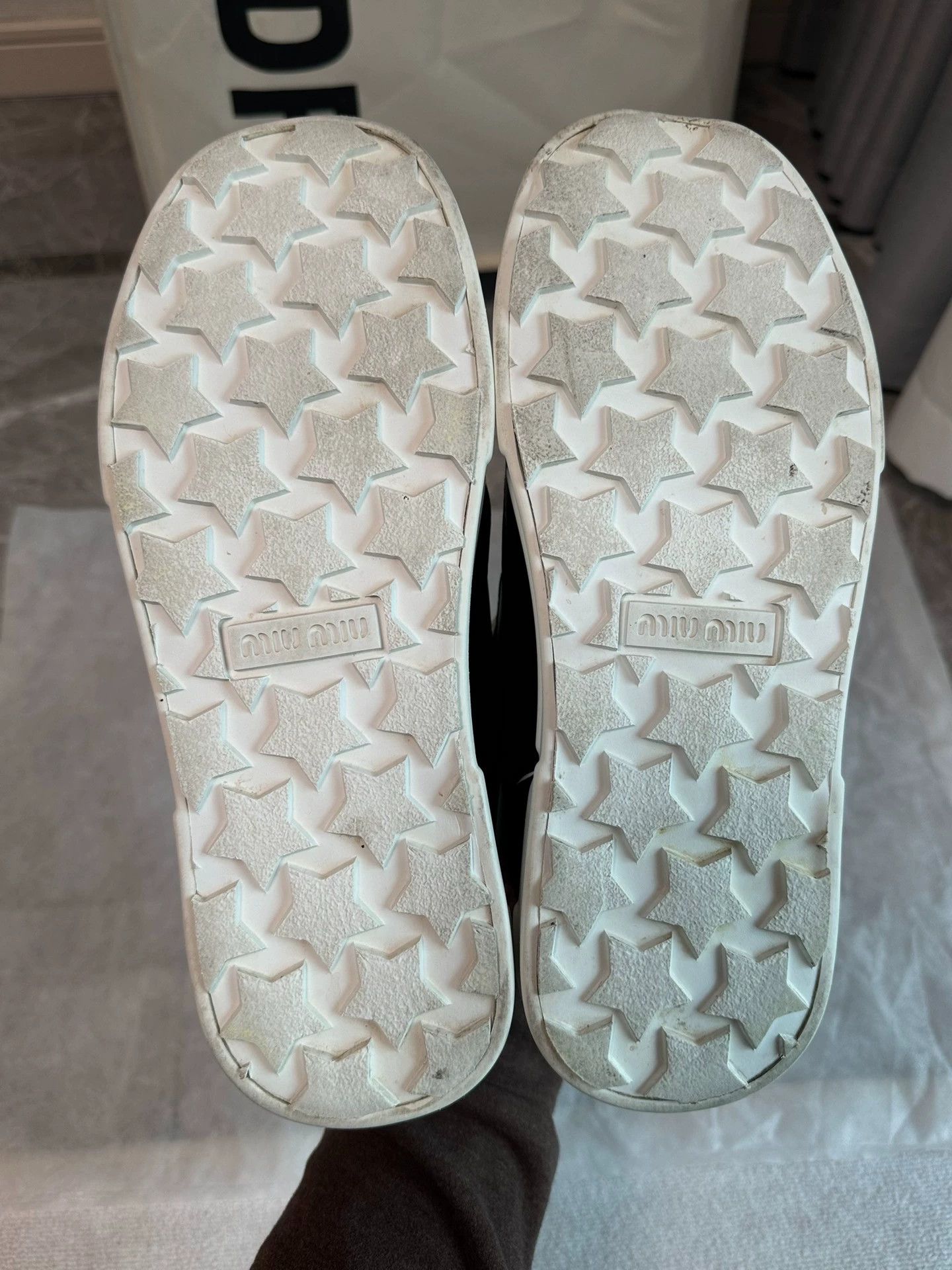 Miu Miu Miu Miu Black & White Panda Sneakers 95 New Size US 5.5 / IT 35.5 - 5 Thumbnail