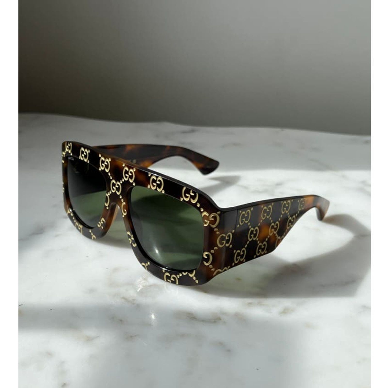 NEW Gucci GG1279S Half Rim Champagne Sunglasses $595 Gucci NEW Gucci GG1279S Half Rim Champagne Sunglasses $595  main image 4