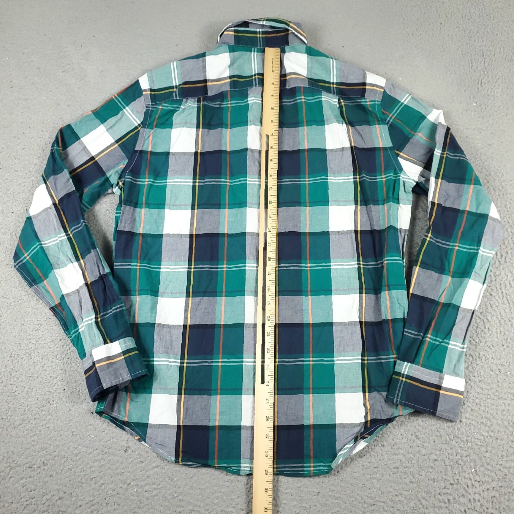 American Eagle Outfitters American Eagle Outfitters Shirt Mens Medium Green Plaid Button-Up Long Sleeve Casual Classic Size US M / EU 48-50 / 2 - 4 Thumbnail