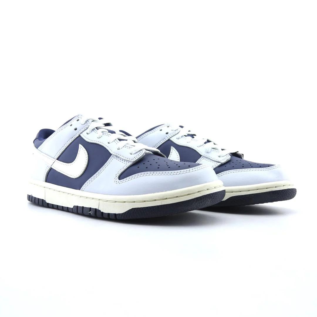 Nike Nike Dunk Low Shoes in Football Grey/Midnight Navy/White Size US 7 / EU 40 - 3 Thumbnail