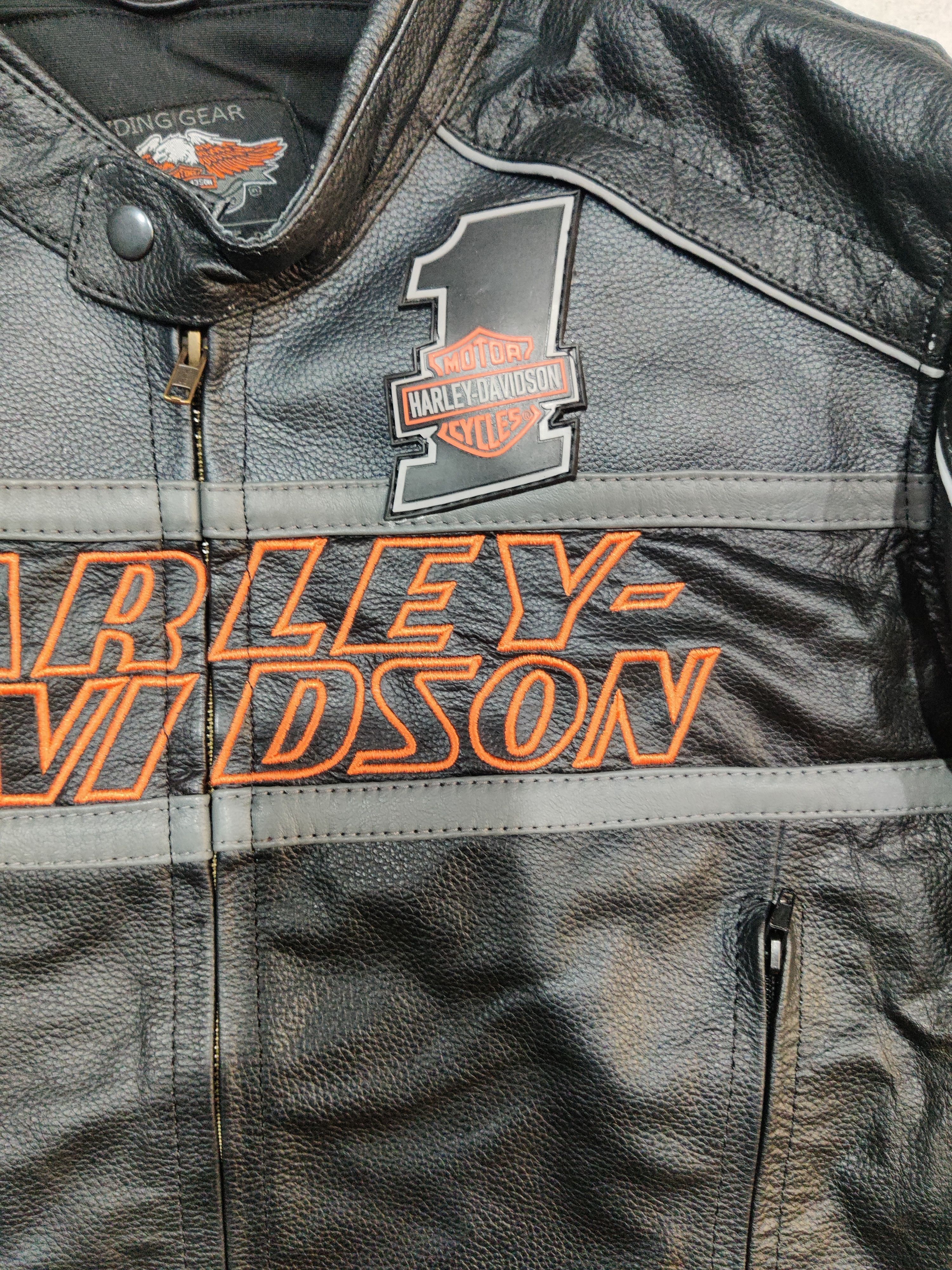 Harley Davidson Harley Davidson Vintage Leather Jacket Size US M / EU 48-50 / 2 - 7 Thumbnail