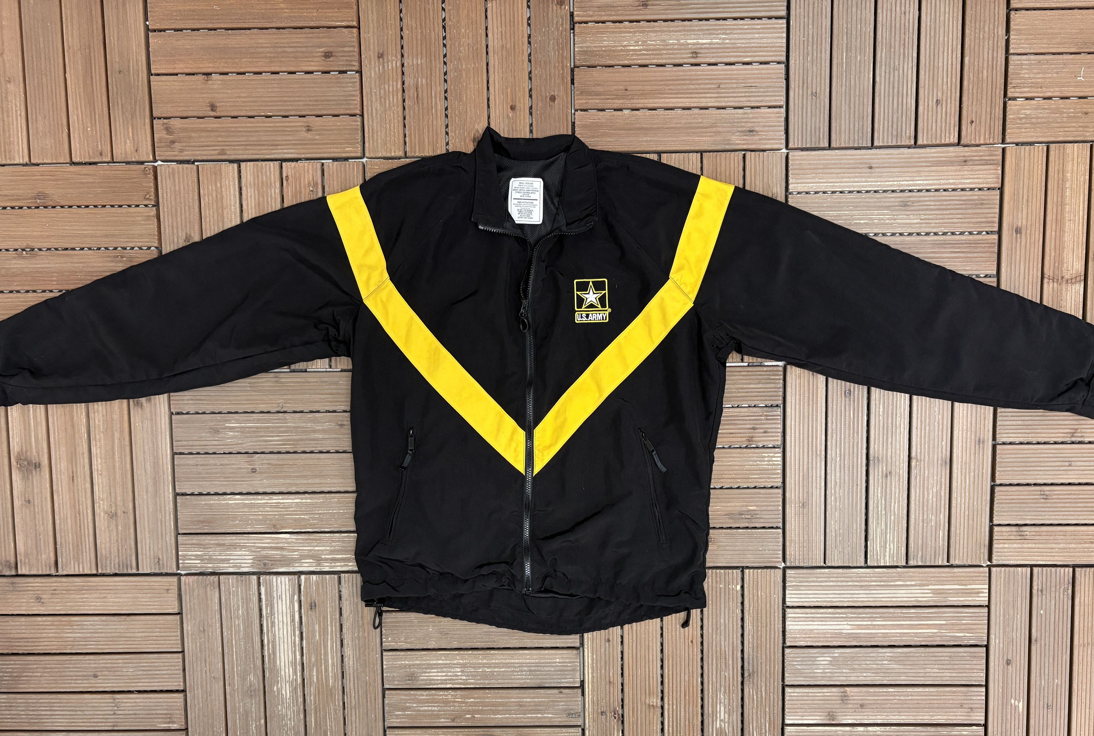 Vintage U.S. Army Embroidered Vintage Black Windbreaker Jacket Size US S / EU 44-46 / 1 - 5 Thumbnail