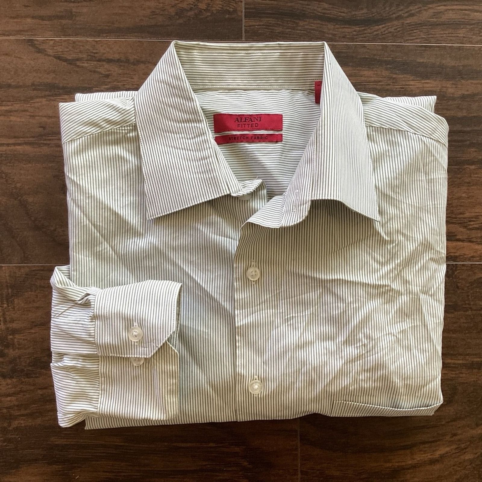 Alfani Alfani Fitted Button Down Size US M / EU 48-50 / 2 - 1 Thumbnail