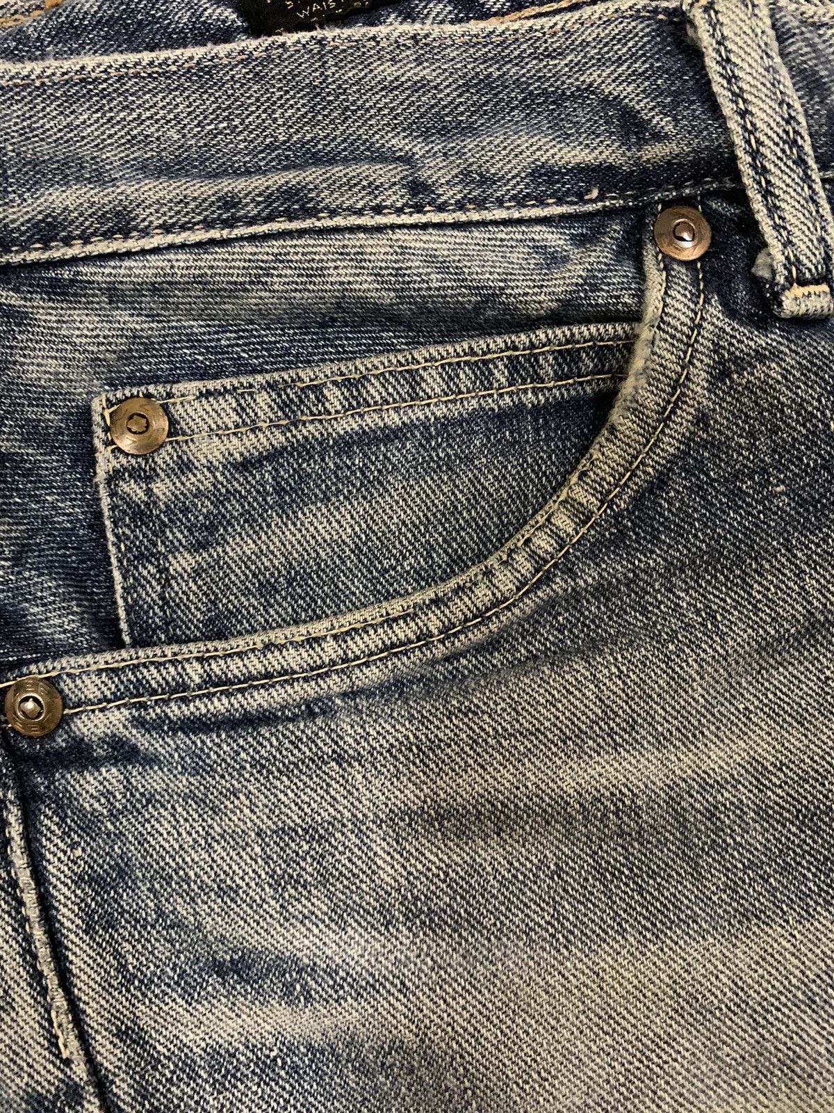 Lee Vintage Lee Riders Mud Wash Flare Distressed Jeans Size US 30 / EU 46 - 5 Thumbnail