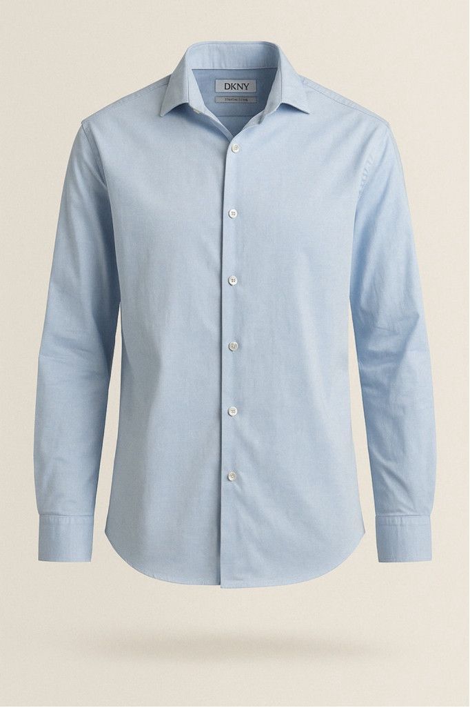 DKNY Men's DKNY Dress Shirt Size 14 1/2 32/33 Blue Size US L / EU 52-54 / 3 - 1 Thumbnail