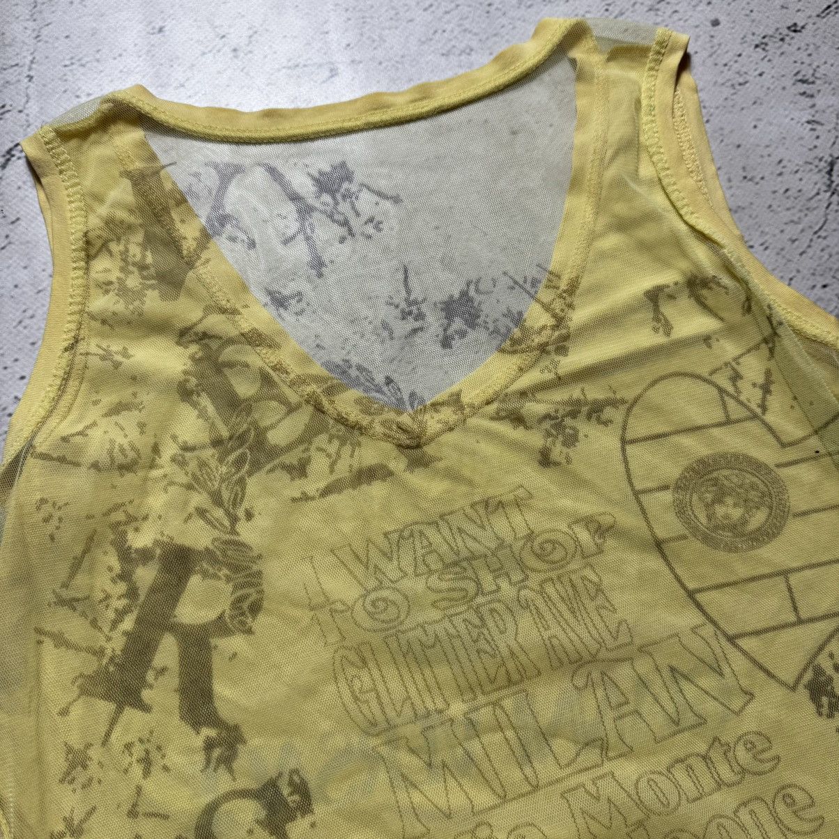 Versace y2k versaci transparent t-shirt with large jellyfish logo Size S / US 4 / IT 40 - 7 Thumbnail