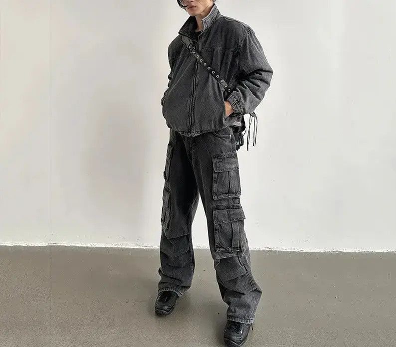 Japanese Brand Multi pocket utility grunge cargo pants y2k Size US 30 / EU 46 - 4 Thumbnail