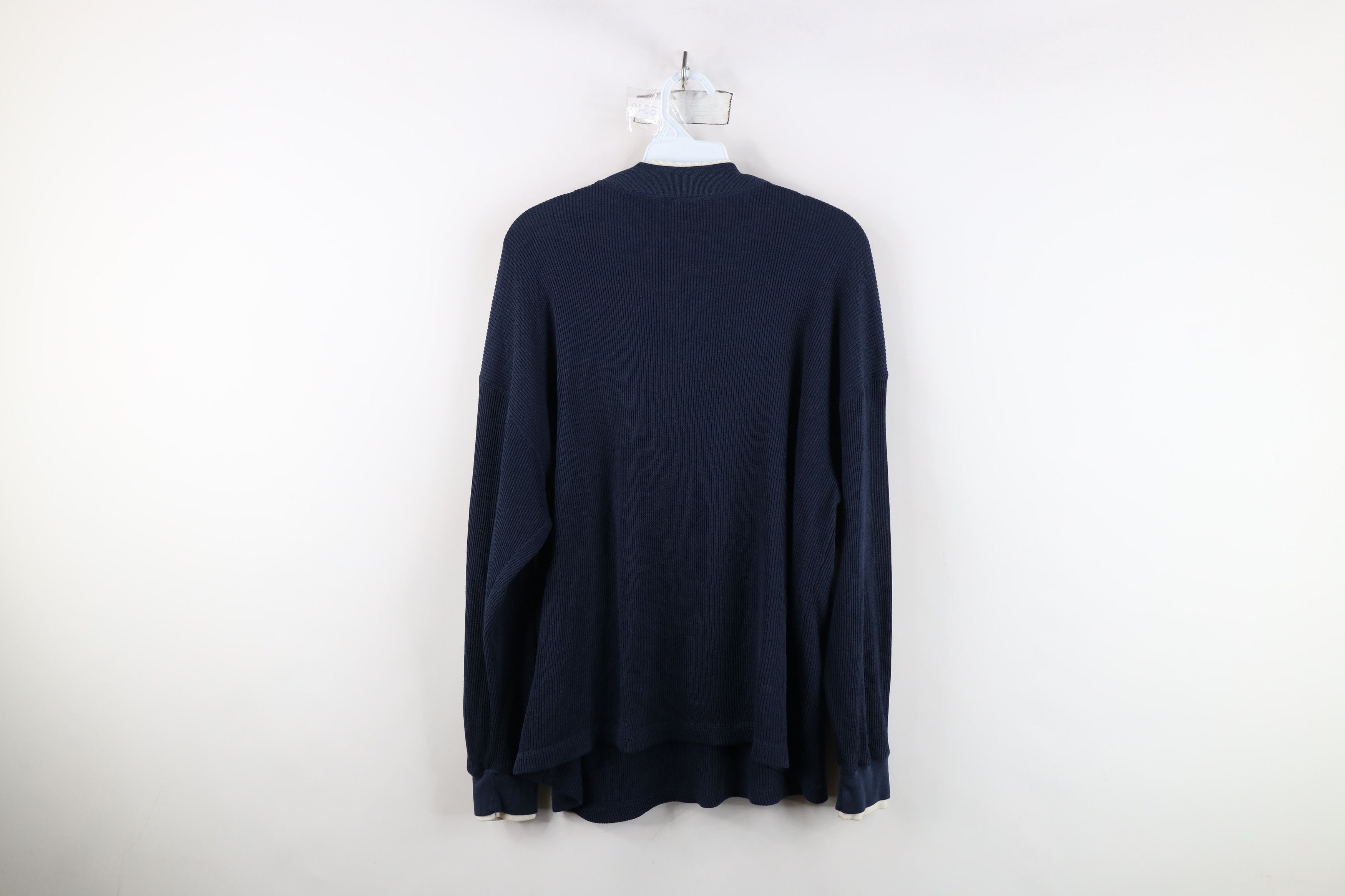 Vintage Vintage 90s Streetwear Layered Thermal Waffle Knit T-Shirt Size L / US 10 / IT 46 - 11 Thumbnail