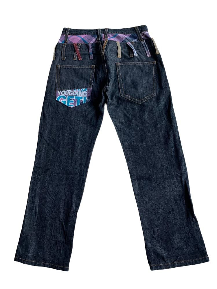 If Six Was Nine × Japanese Brand × Le Grande Bleu (L.G.B.) Nylaus Japanese brand Double Waist Denim Jeans Size US 28 / EU 44 - 2 Thumbnail