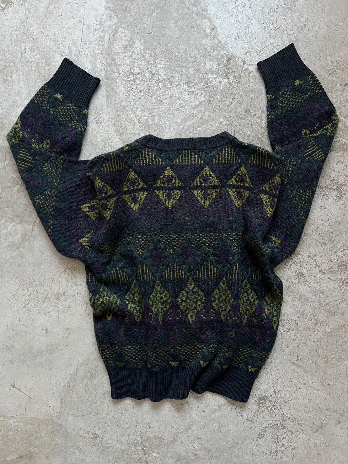 Vintage Vtg Destinare Uomo Multicolour Pullover Knit Sweater Size US S / EU 44-46 / 1 - 5 Thumbnail
