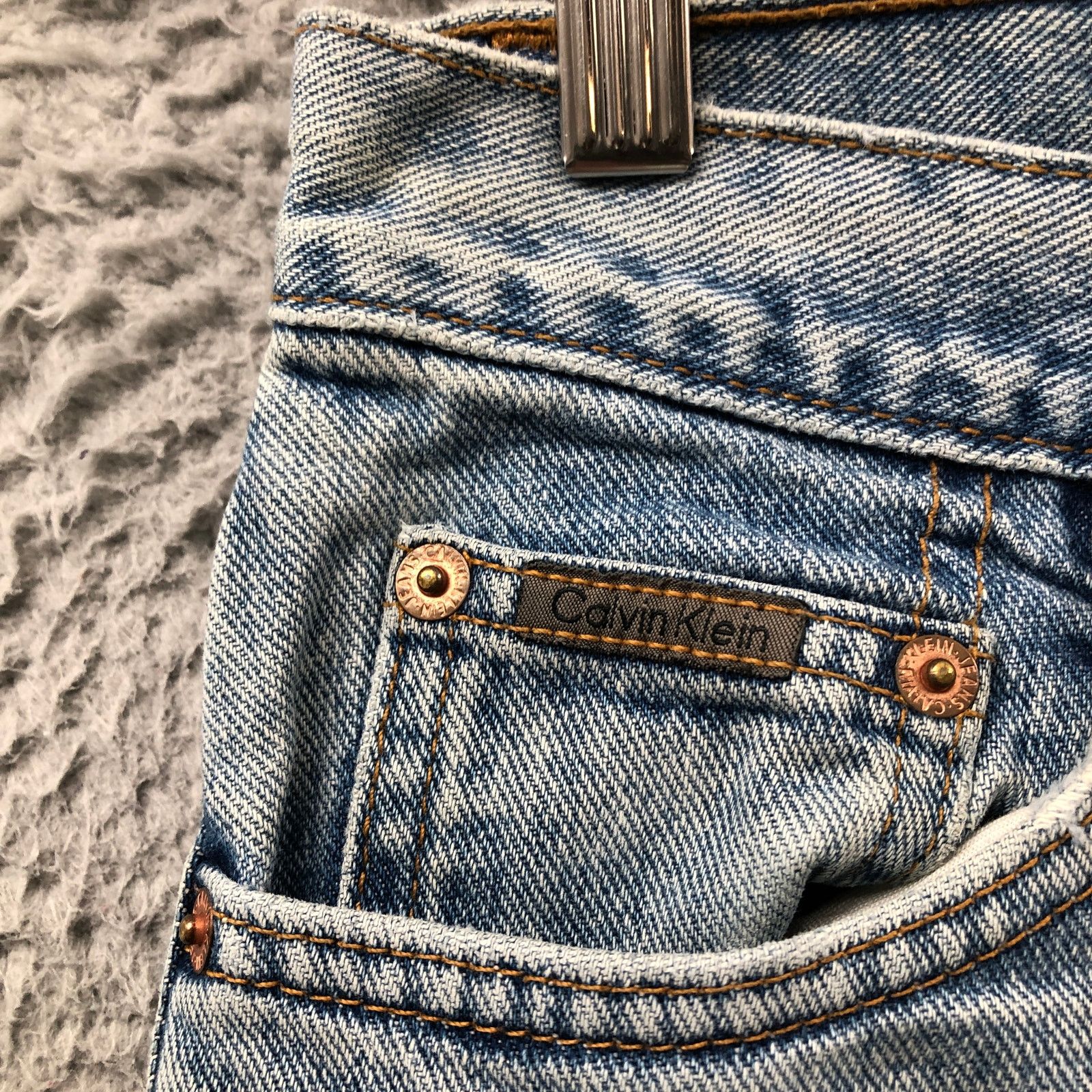 Calvin Klein Vintage Calvin Klein 5 Pocket Jean Sandblast Jeans Womens 8 Size 30" / US 8 / IT 44 - 12 Thumbnail