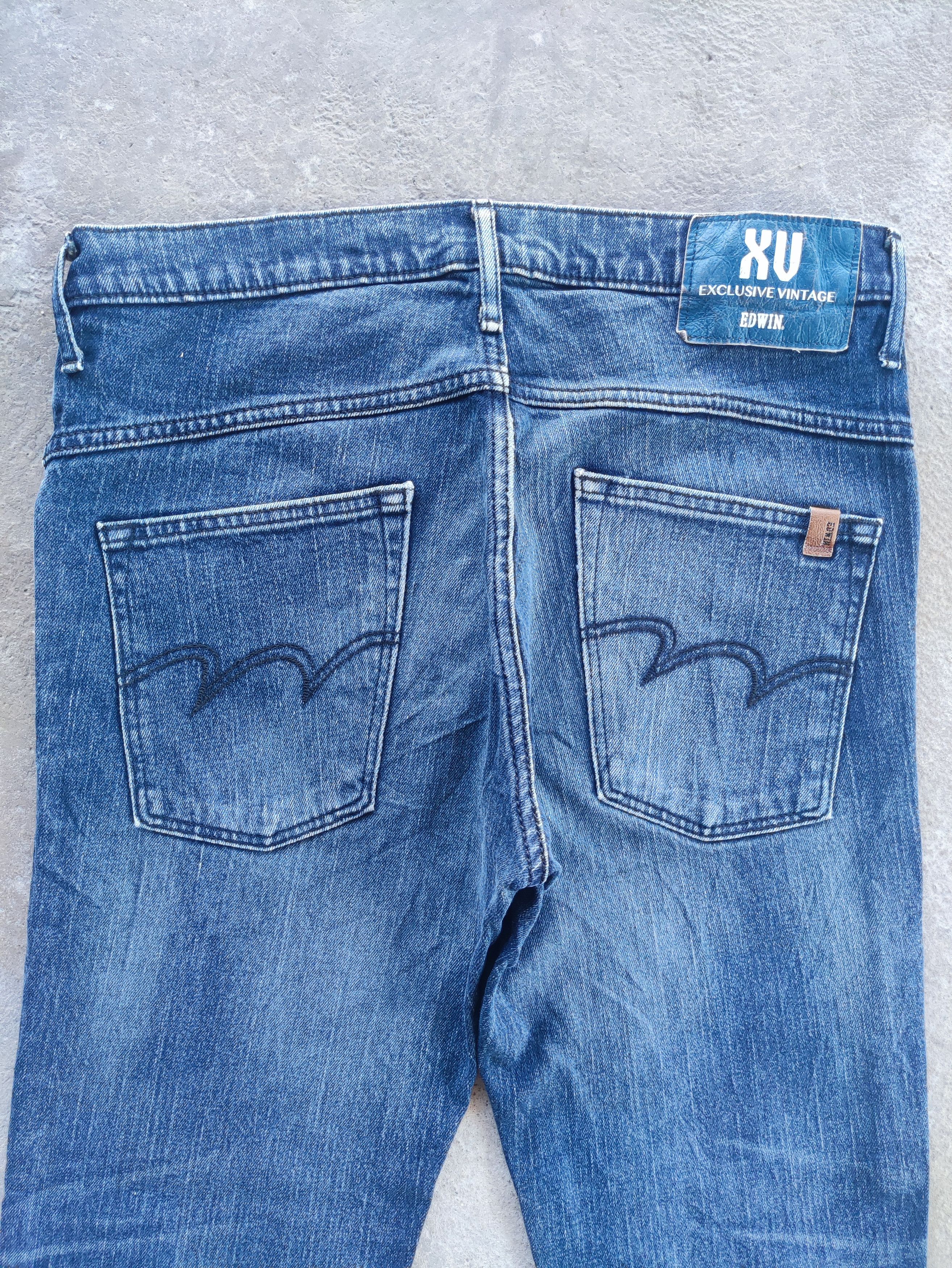 Edwin × Jean × Vintage Vintage Edwin StoneWash Distressed Faded Denim Pants Jeans Size US 32 / EU 48 - 11 Thumbnail