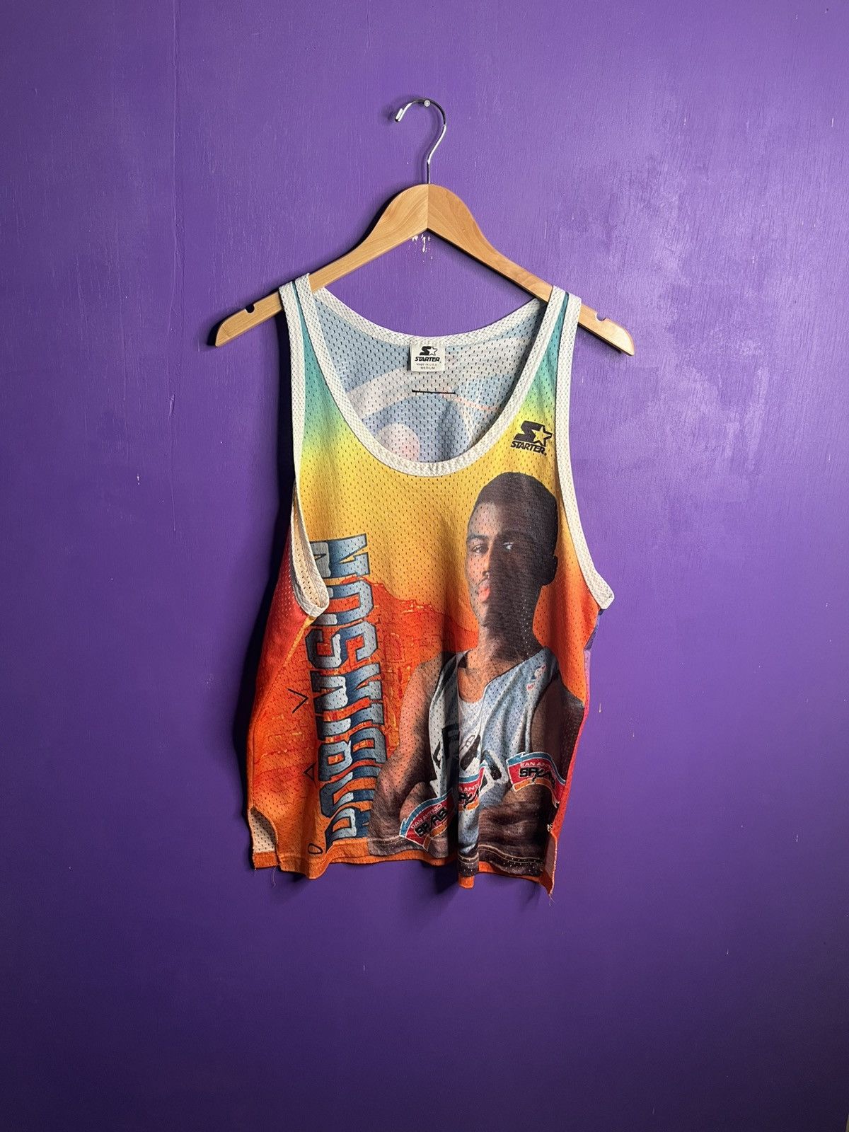 NBA × Starter × Vintage Vintage 90s Starter David Robinson spurs jersey tank top Size US M / EU 48-50 / 2 - 1 Thumbnail