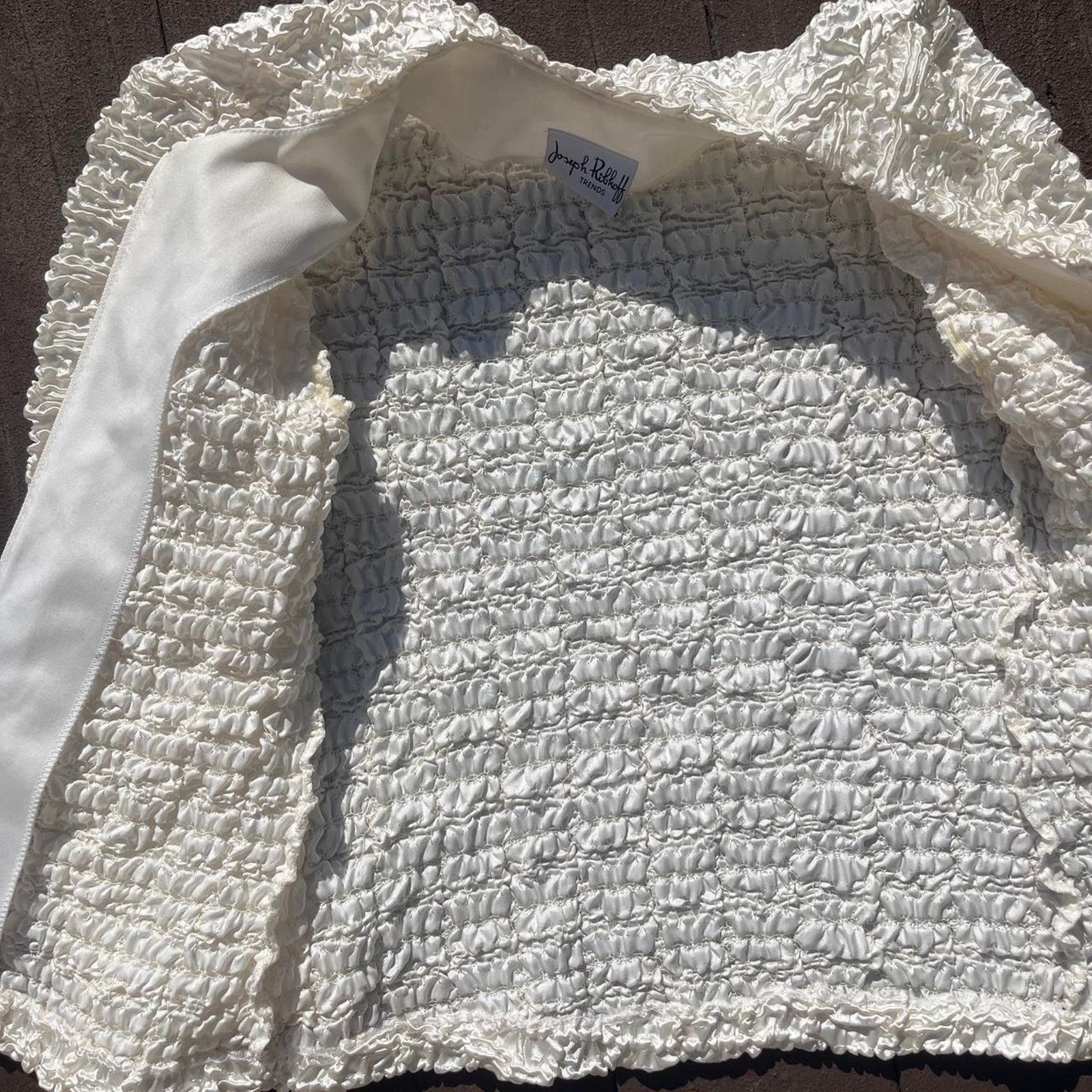 Joseph Joseph Ribkoff tweed white jacket Size XS / US 0-2 / IT 36-38 - 4 Thumbnail