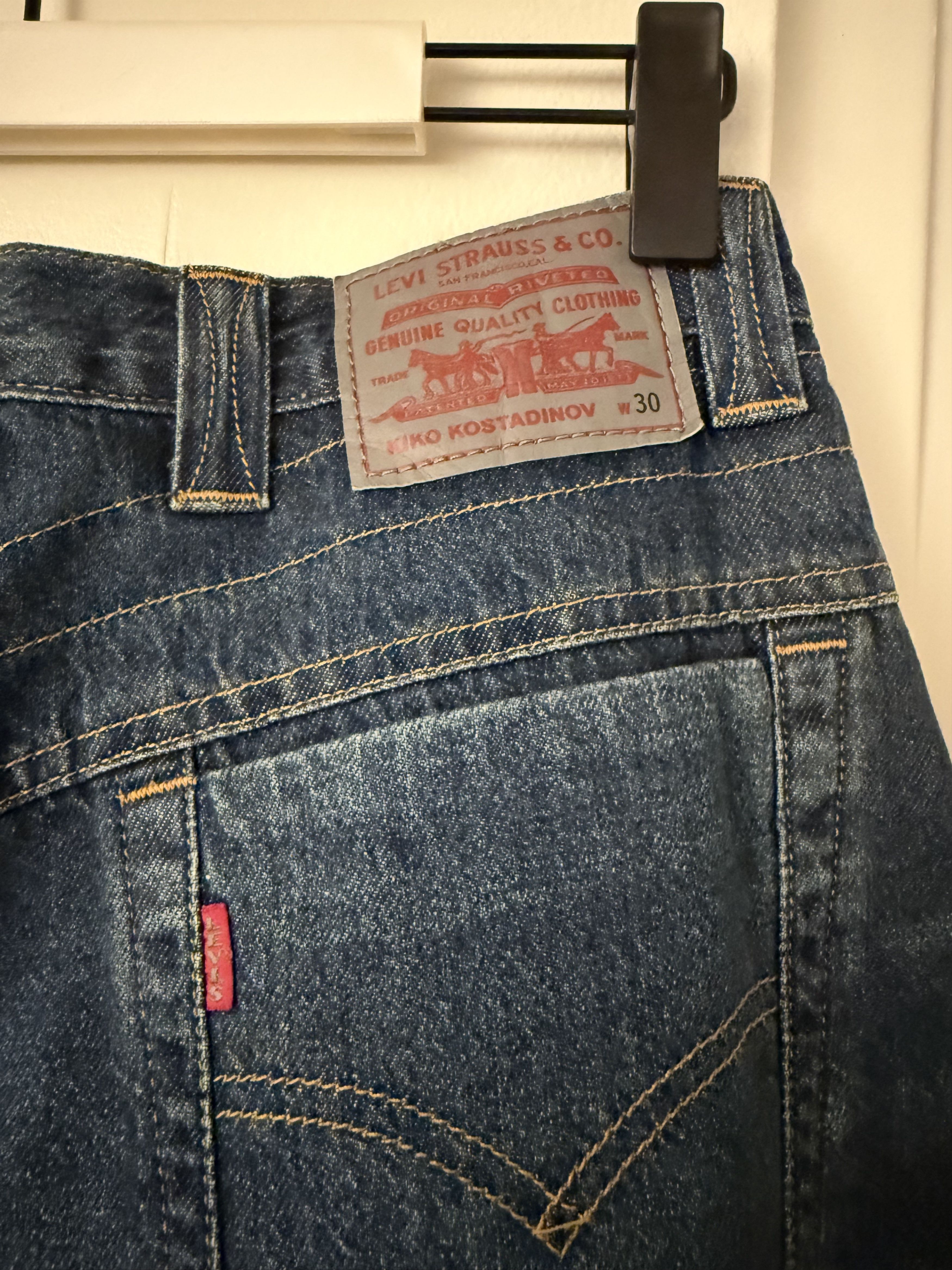 Kiko Kostadinov × Levi's LEVI'S ARTICULATE JEANS - BLUE Size US 30 / EU 46 - 4 Thumbnail