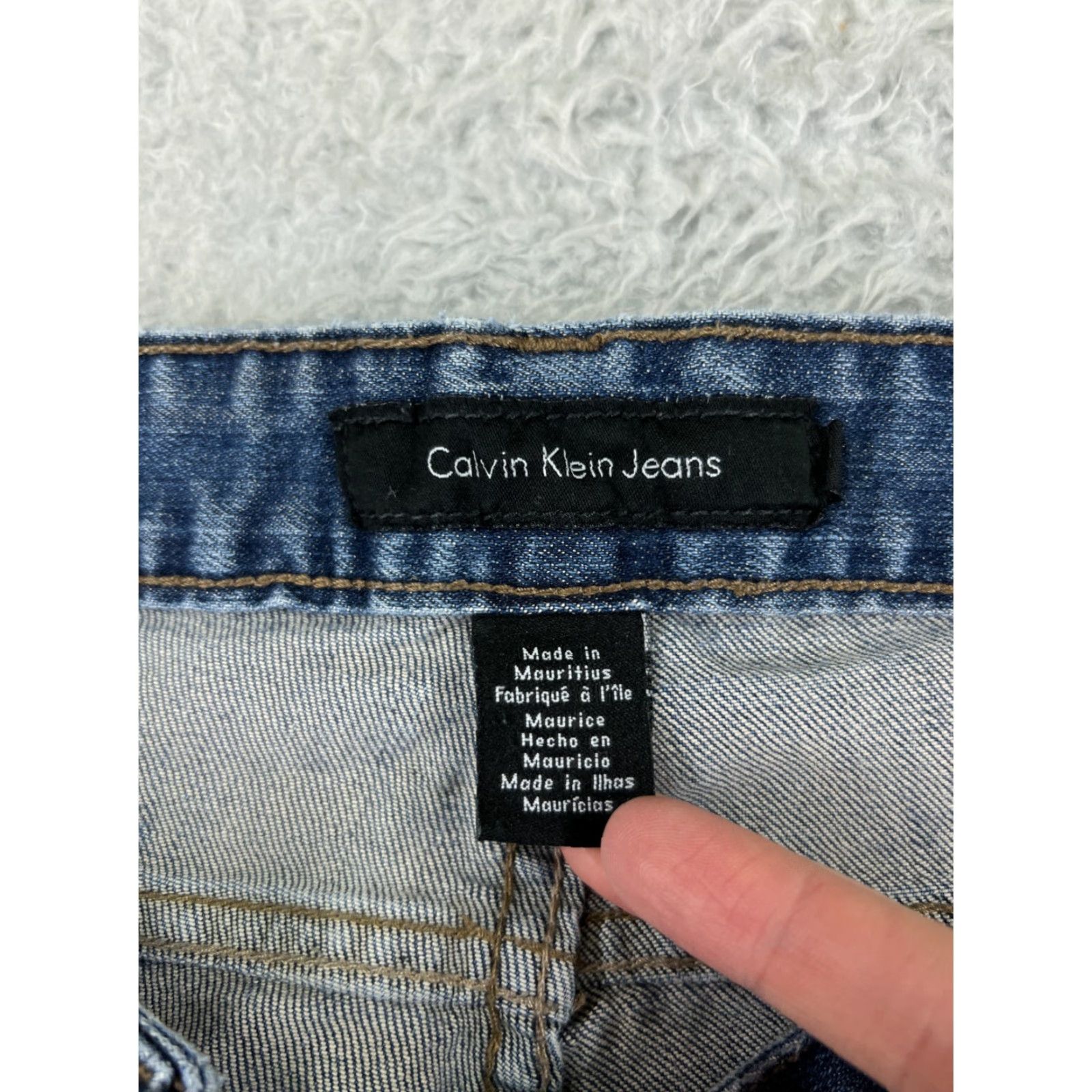Calvin Klein Calvin Klein Jeans Women 8 Blue Denim Bootcut Embroidered Cotton Blend Denim Bootcut Size 30" / US 8 / IT 44 - 3 Thumbnail