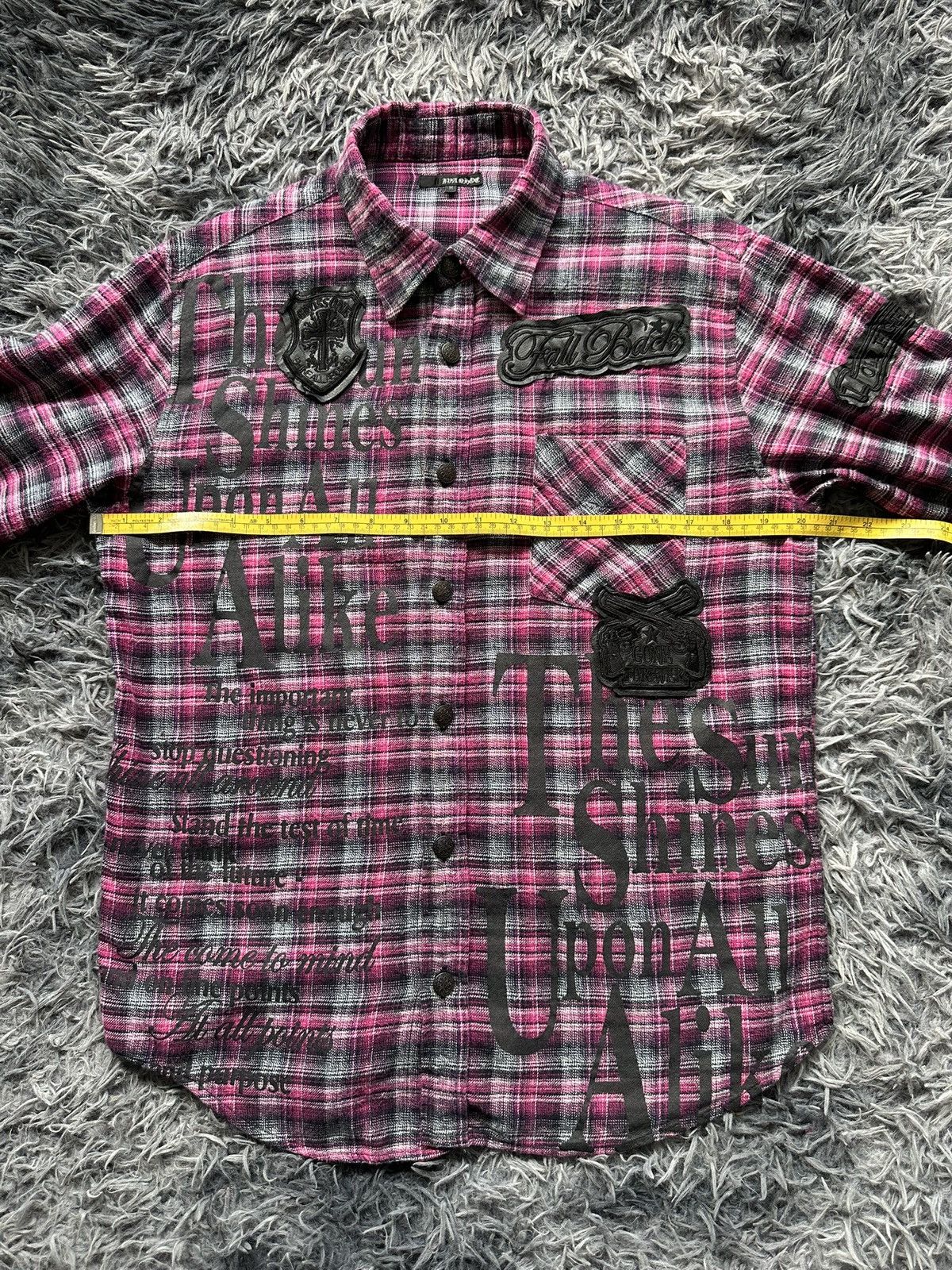 If Six Was Nine J-Rock - Ivanhoe flannel poem shirt / LGB if six was nine Size US M / EU 48-50 / 2 - 16 Thumbnail