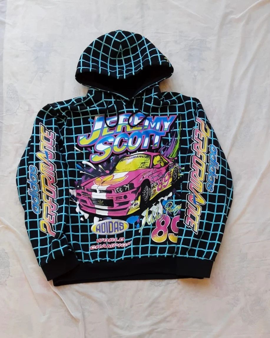 Jeremy Scott ADIDAS X JEREMY SCOTT NASCAR HOODIE Size US XL / EU 56 / 4 - 5 Thumbnail