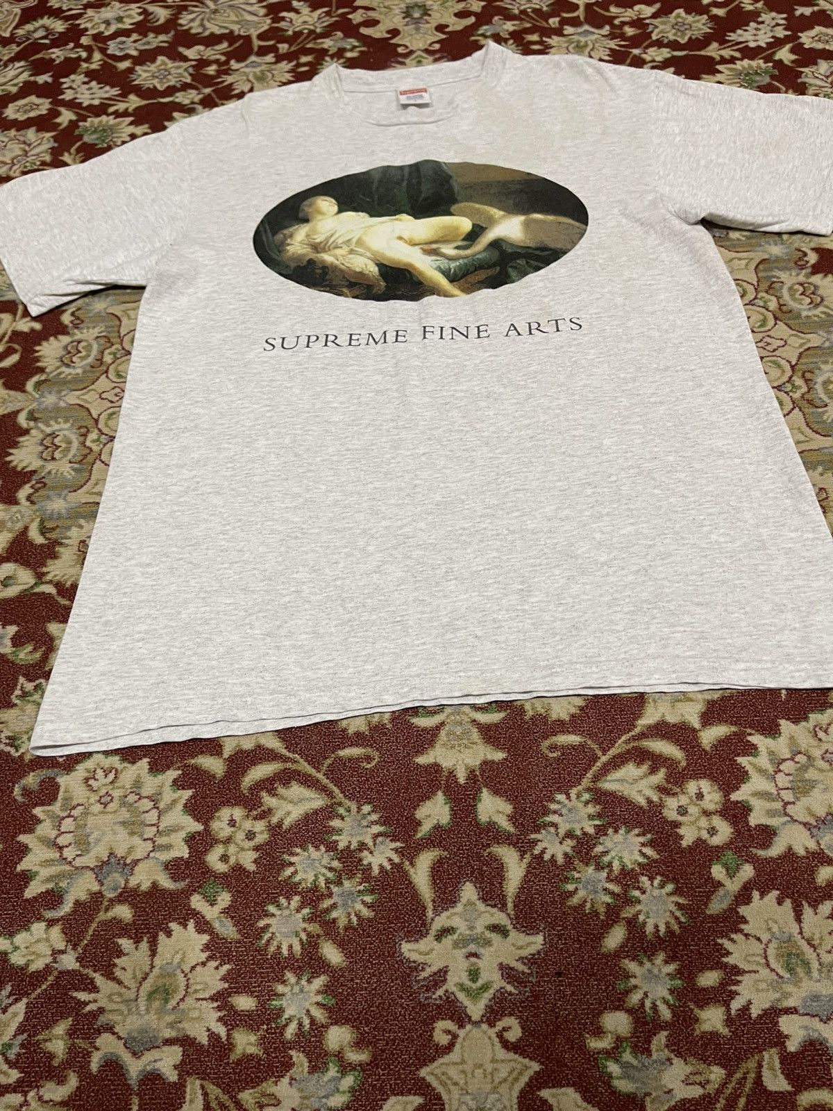 Supreme 2000s SUPREME LEDA AND SWAN TEES GREY Size US S / EU 44-46 / 1 - 6 Thumbnail