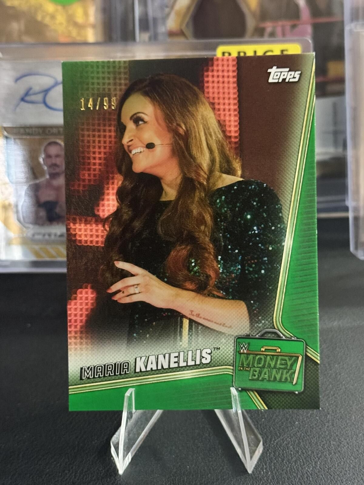 Topshop 2019 Topps WWE Money in the Bank Green /99 Maria Kanellis Size ONE SIZE - 1 Thumbnail