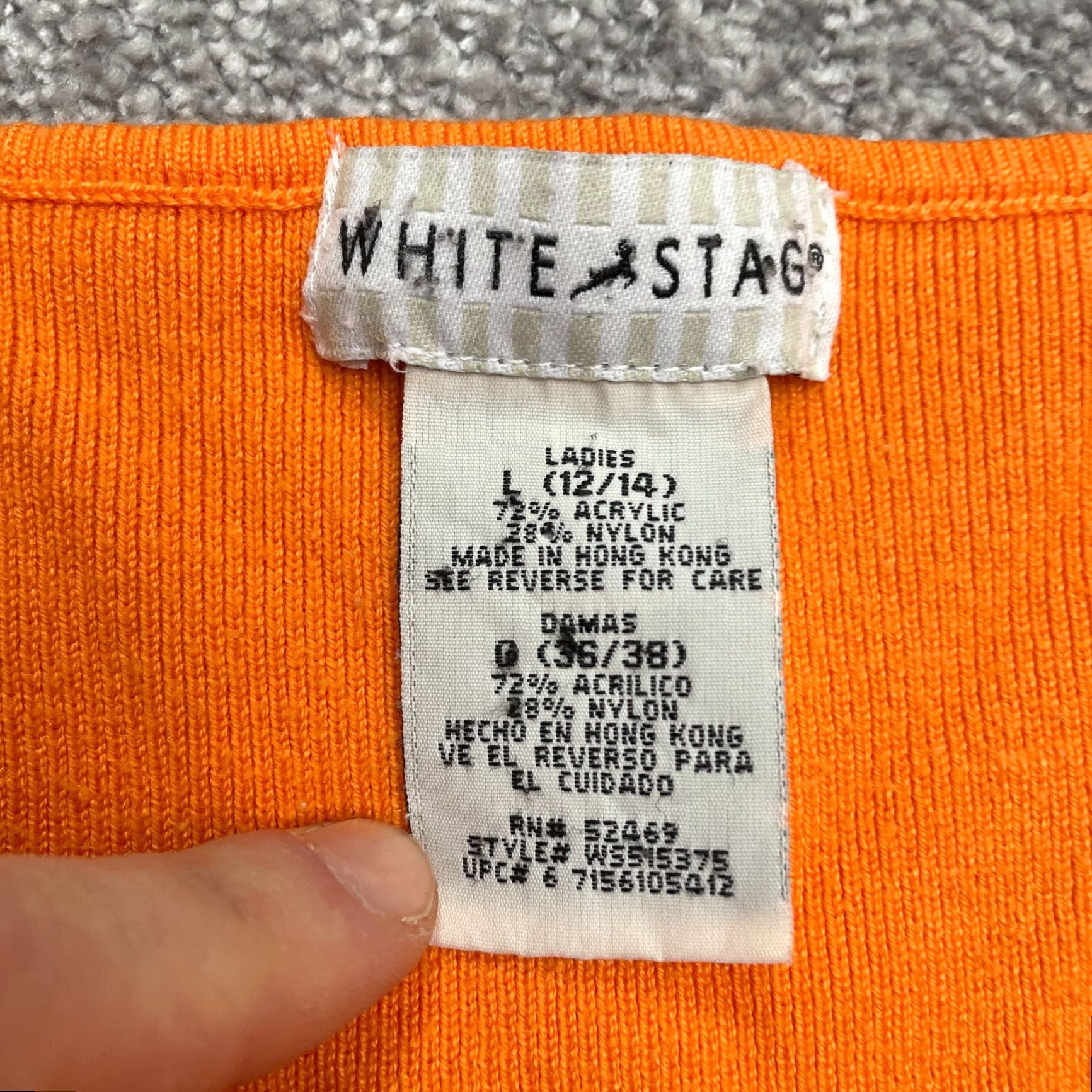 Vintage VINTAGE? No. (But follow rules) White Stag Tank Top Womens L Orange Square Neck Knit Basic Casual Tank Top Size L / US 10 / IT 46 - 5 Thumbnail