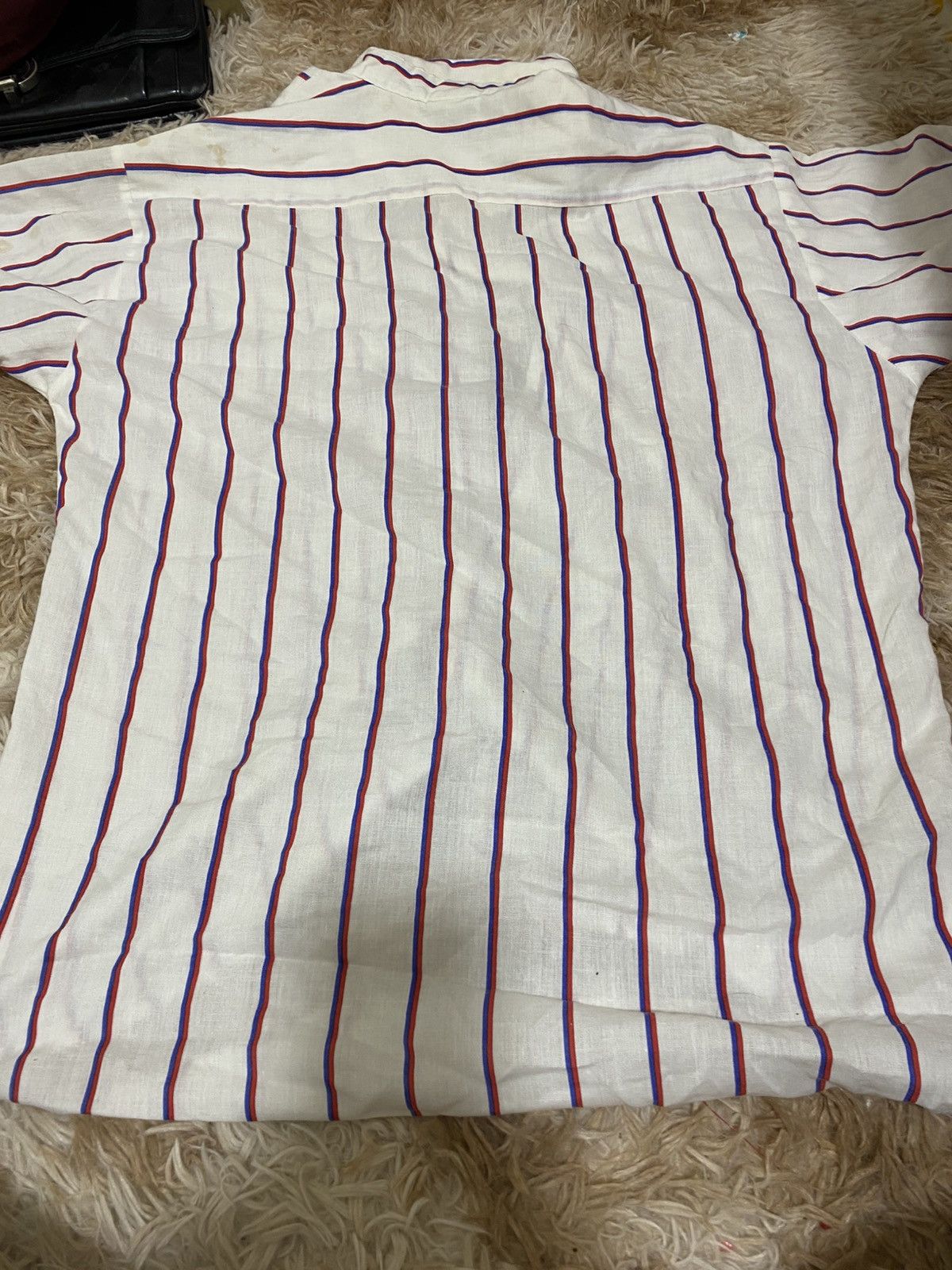 Lee Vintage 1970s Lee Striped Shirt – Made in USA Selvedge Fabri Size US L / EU 52-54 / 3 - 2 Thumbnail