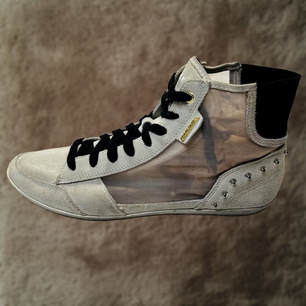 Diesel DIESEL Daily Kick Sneakers Women's High Top Black Cow Leather Rivets Logo Vintage EU 39 Top Trainers Size M / US 6-8 / IT 42-44 - 1 Thumbnail