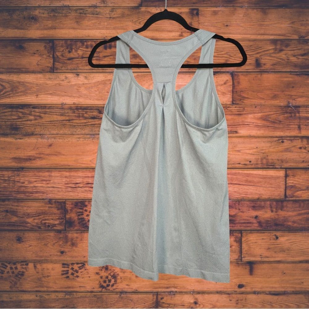 Members Only Member's Mark Light Grey Racerback Seamless Active Tank Top Size L / US 10 / IT 46 - 2 Thumbnail