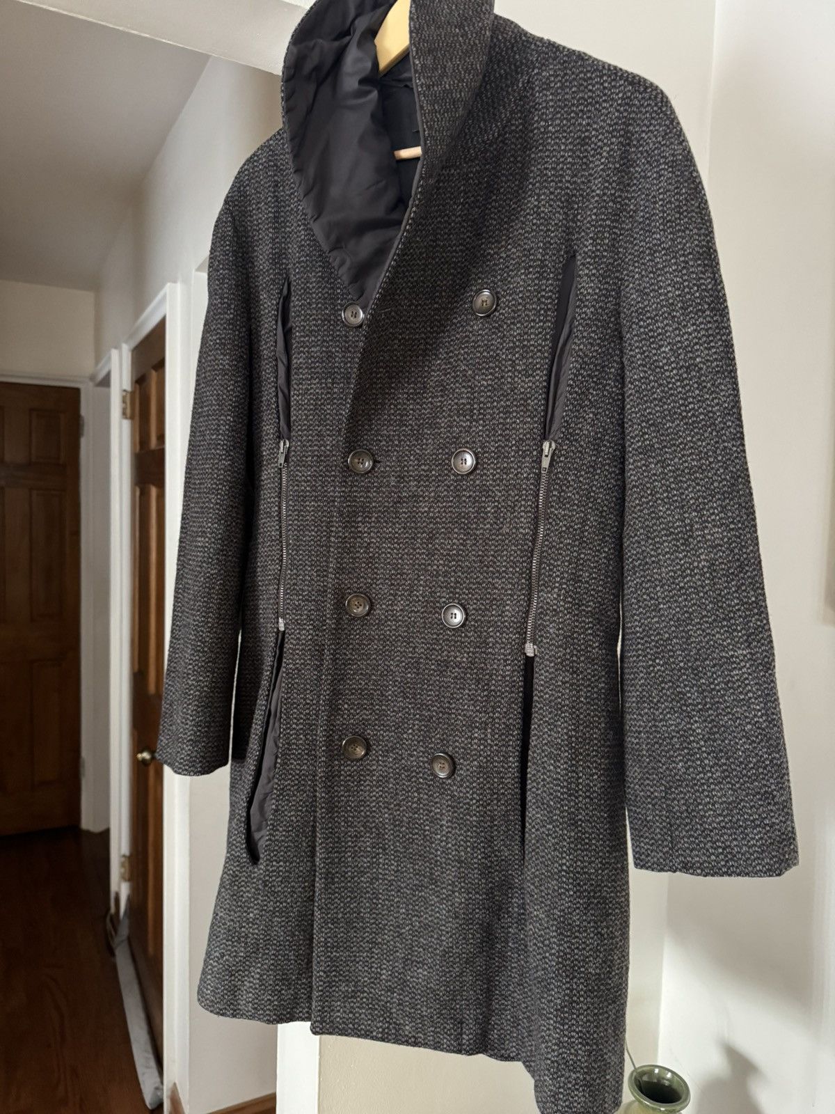 Raf Simons RAF SIMONS DOUBLE BREAST WOOL COAT AW 2007/2008 Size US M / EU 48-50 / 2 - 3 Thumbnail