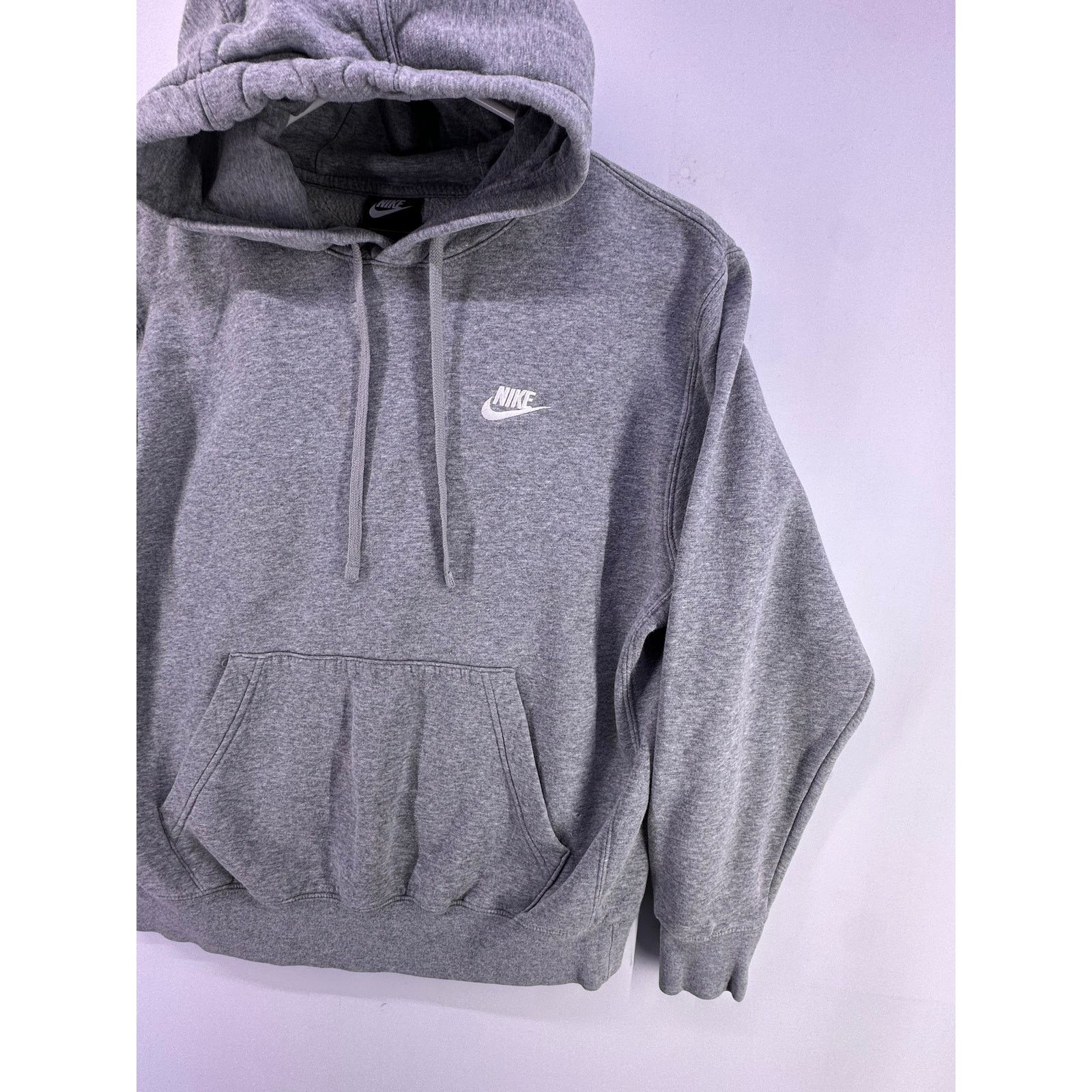 & Other Stories Vintage Nike Light Gray Hoodie White Logo Size Medium Size US M / EU 48-50 / 2 - 3 Thumbnail