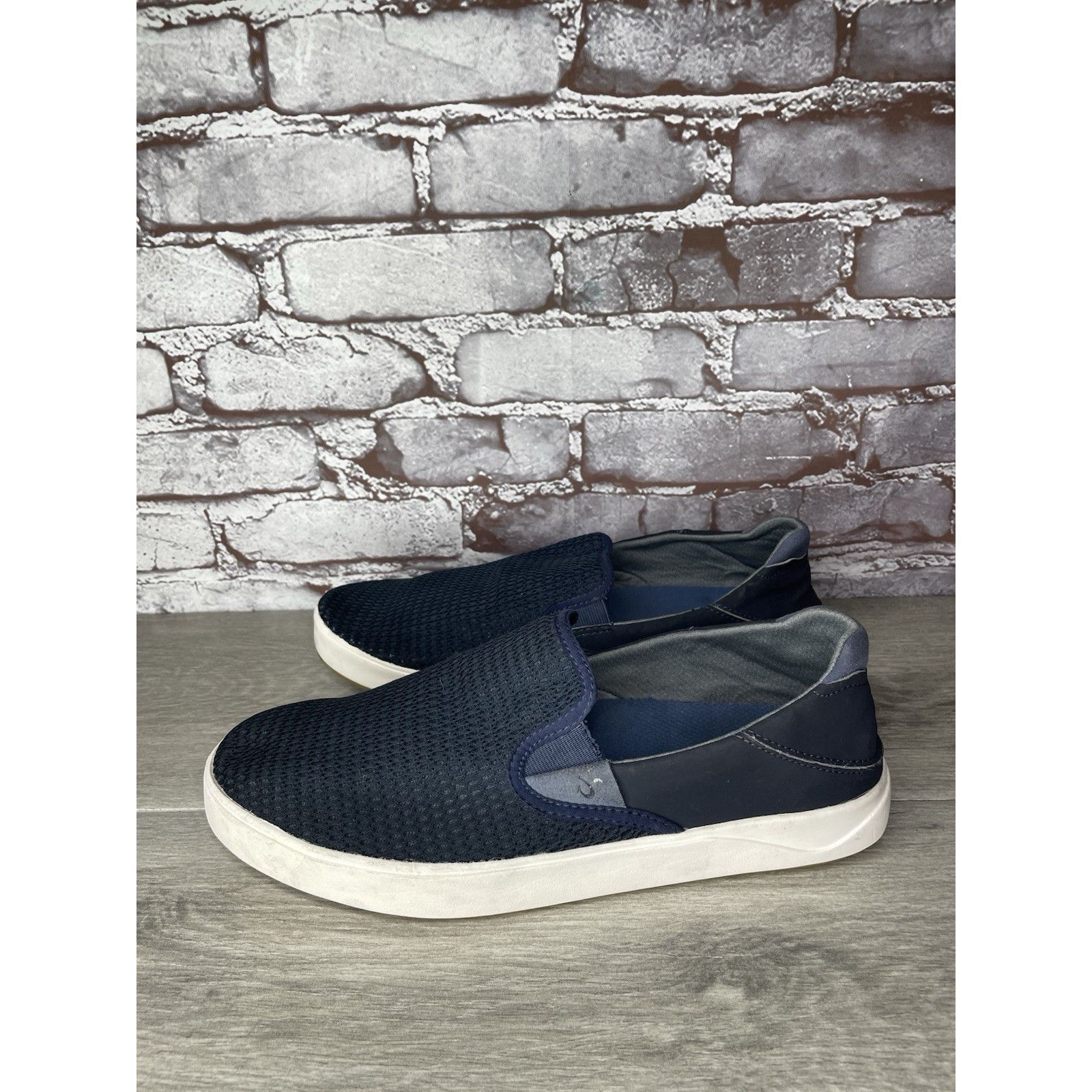Olukai OluKai Lae' Ahi Navy Blue Mesh Slip On Loafer Shoes Men Sz 1 Size US 10.5 / EU 43-44 - 11 Thumbnail