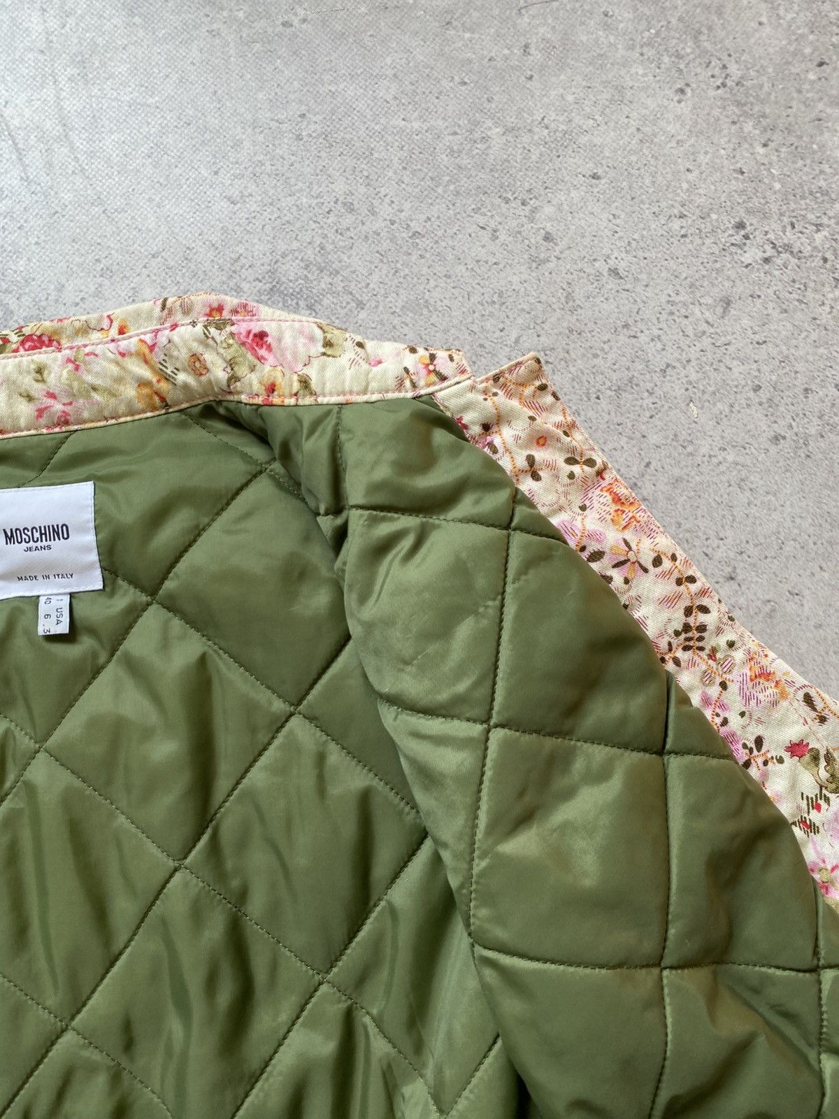 Moschino Moschino Quilted Lined Floral Print Hunting Jacket 40 Italy Size S / US 4 / IT 40 - 20 Thumbnail